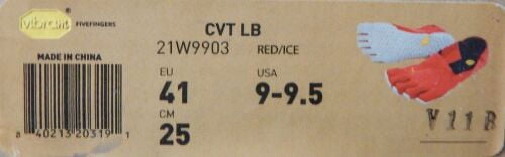 Vibram FiveFingers CVT LB Sz US 9-9.5 M EU 41 Women's Hemp Running Shoes Red/Ice