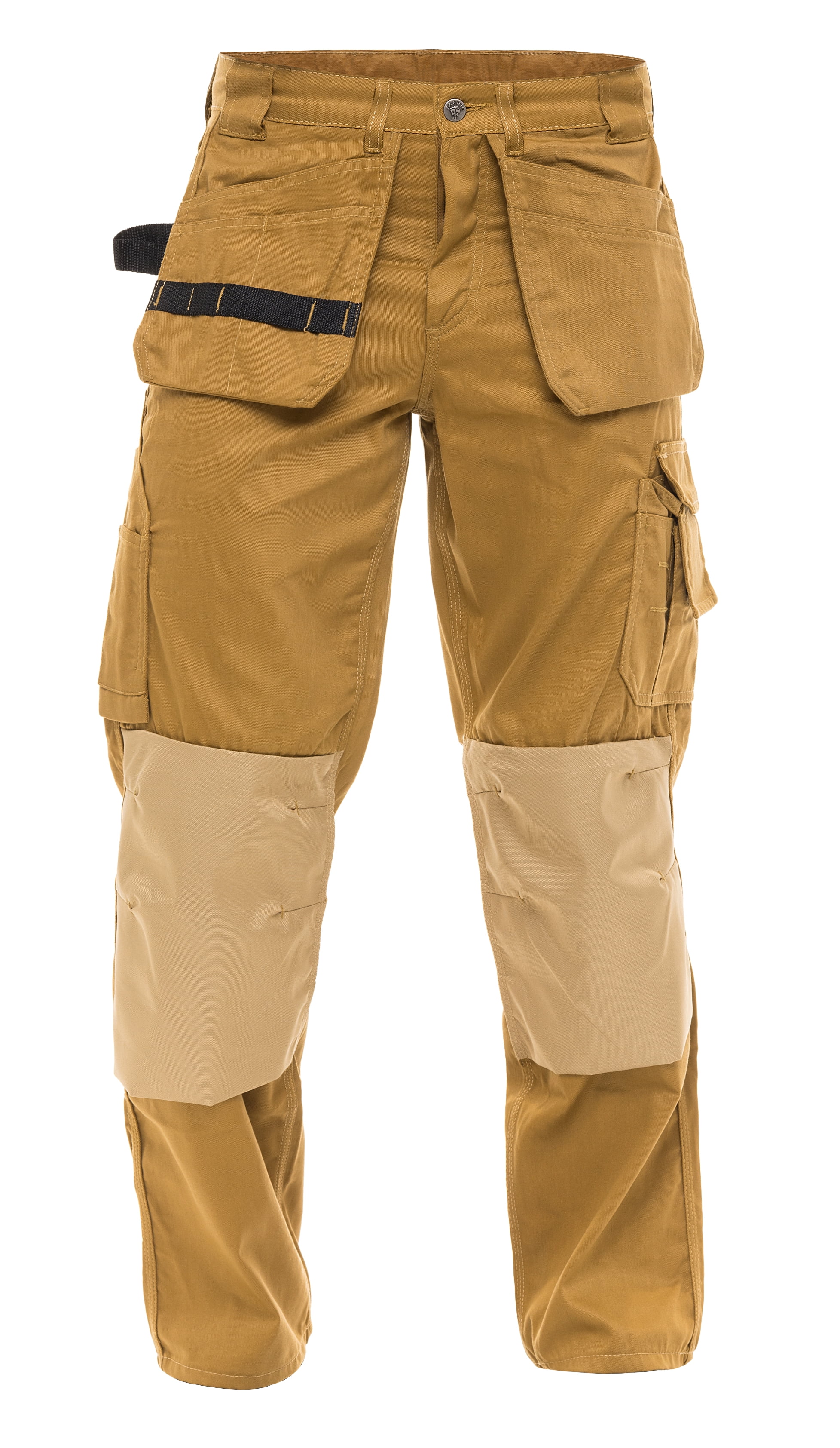 Skylinewears Men cargo pants Workwear Trousers Utility Work Pants with Cordura Knee Reinforcement Khaki W30-L30