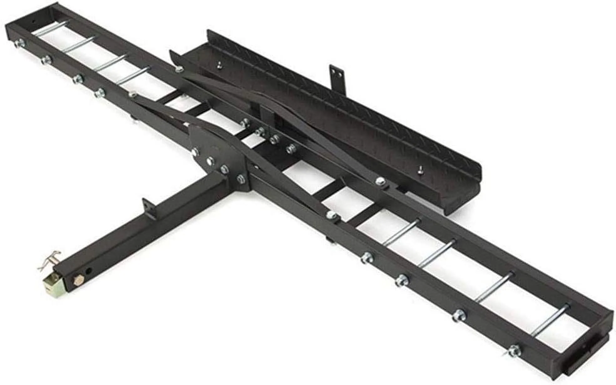 500 Lbs Heavy Duty Motorcycle Dirt Bike Scooter Hitch Rack Hauler Trailer With Loading Ramp And Anti-Tilt Locking Device T-NS-MRC001