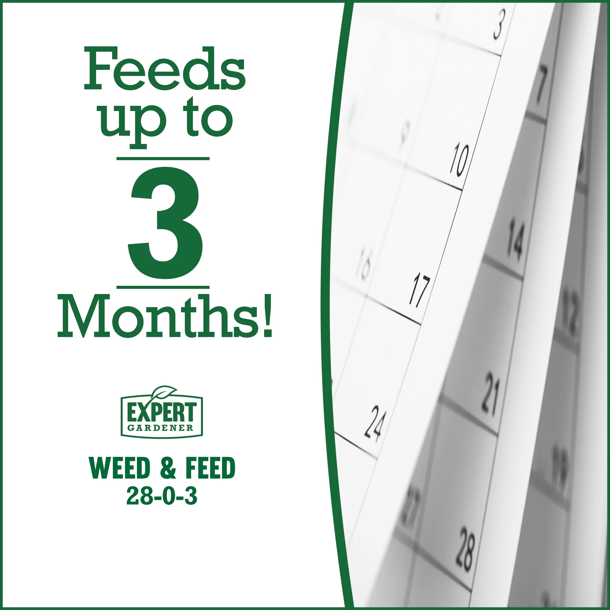 Expert Gardener Weed and Feed Lawn Food, 28-0-3 Fertilizer, 39.2 lb. - Covers 15,000 Sq. ft.