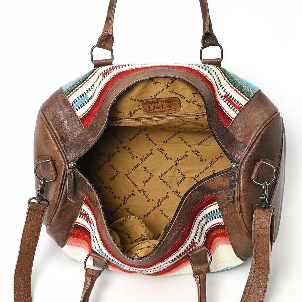 AD ADBGS174J American Darling Saddle Blanket Genuine Leather Women Bag Western Handbag Purse