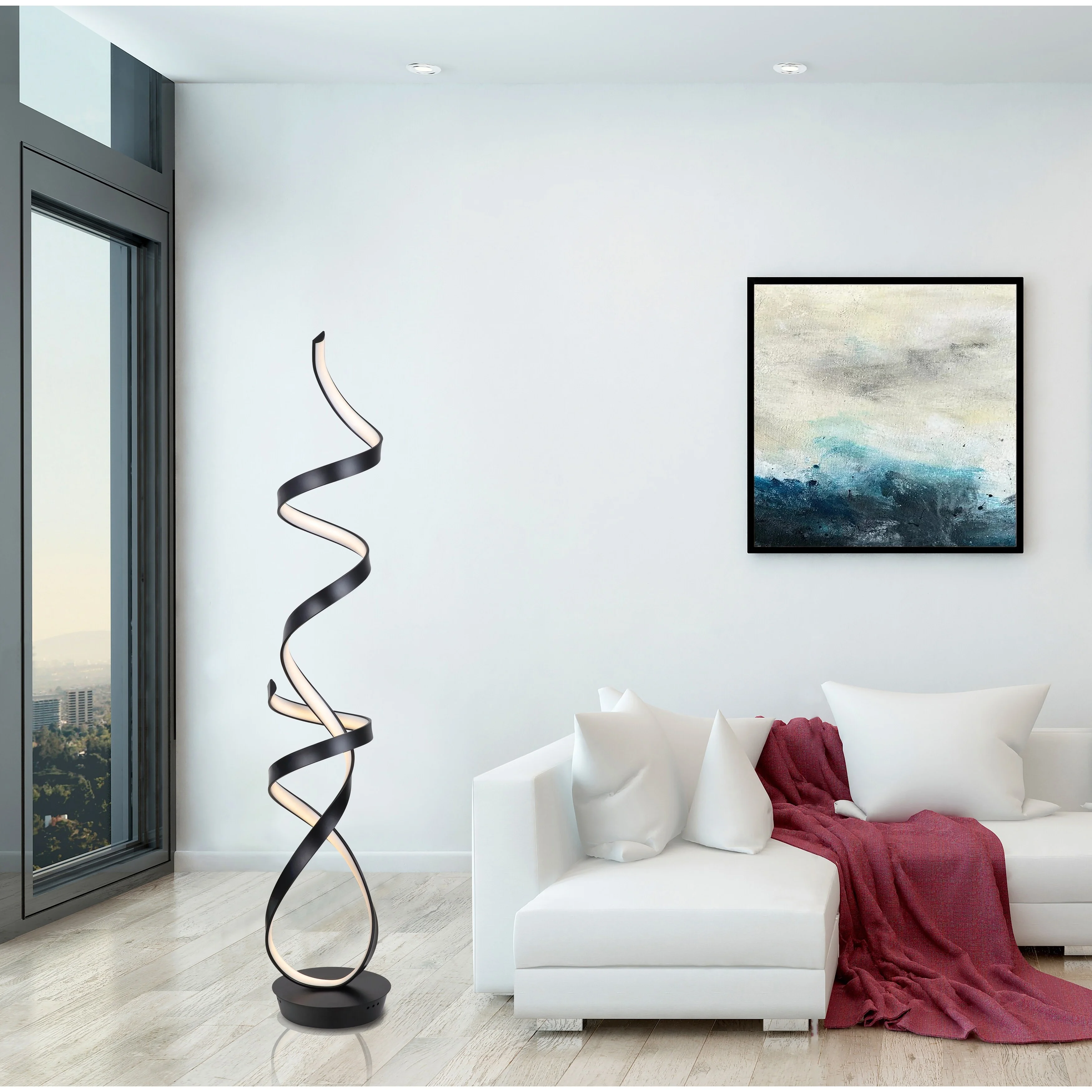 Artiva USA  Orchestra 68W Unique Modern LED Floor Lamp, black - 63