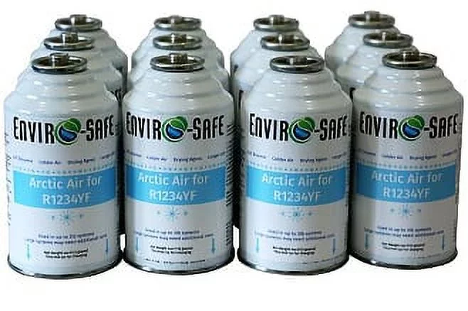 Envirosafe Arctic Air for R1234yf, R1234, r1234yf, R-1234YF Case of 12 Cans