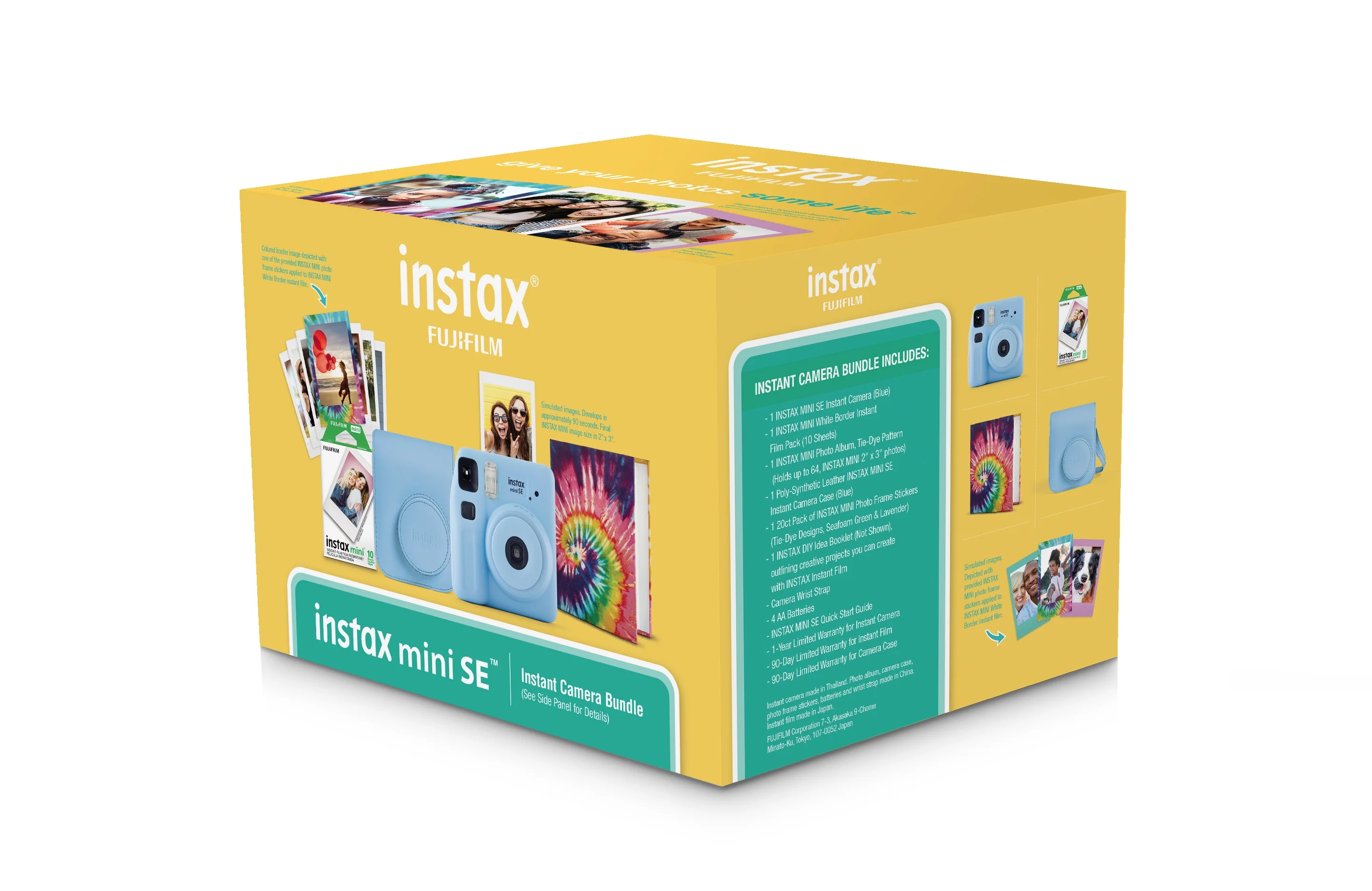 Fujifilm instax Mini SE Instant Camera Bundle, Light Blue