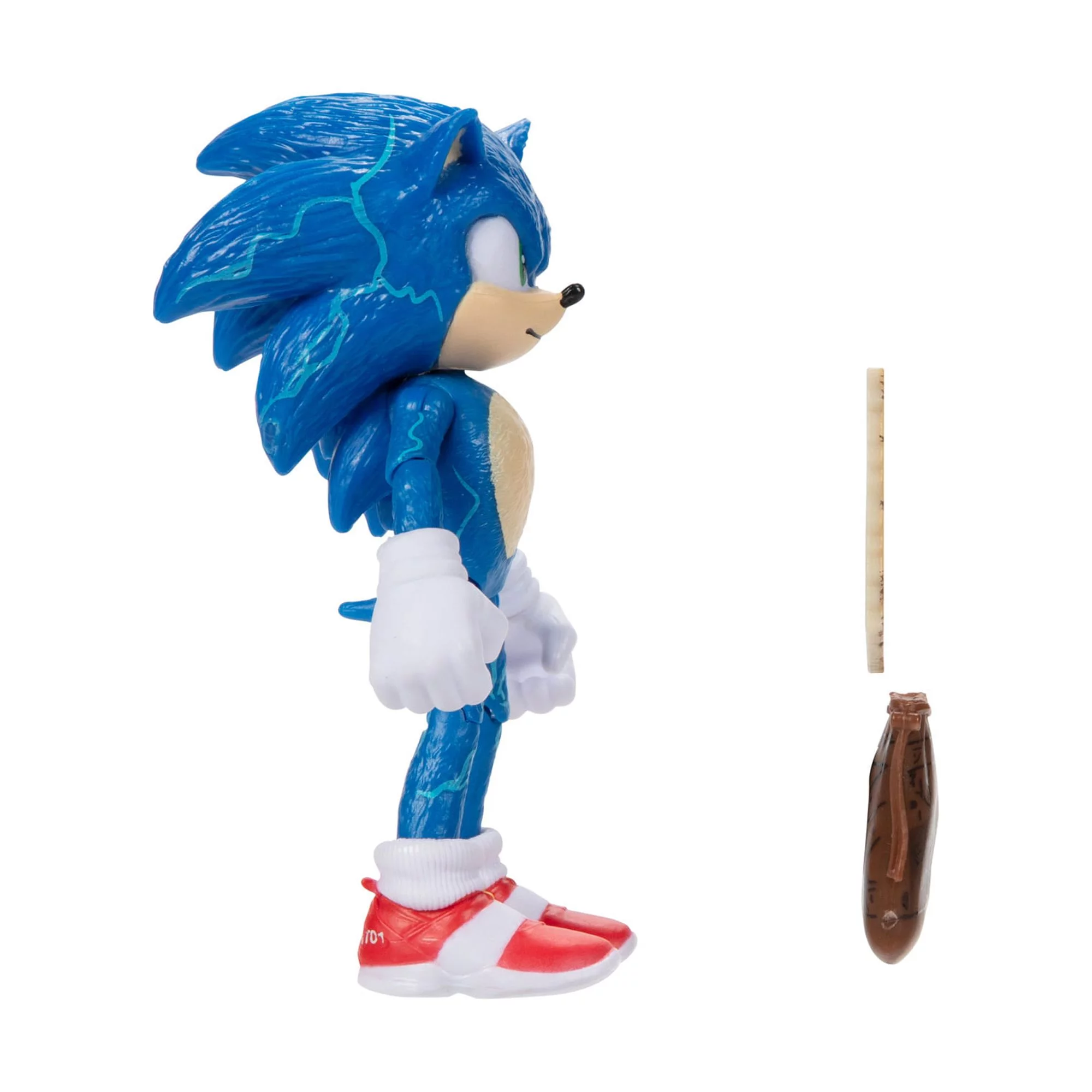 Sonic 2 Movie 4 Inch Figures Sonic with Map & Pouch