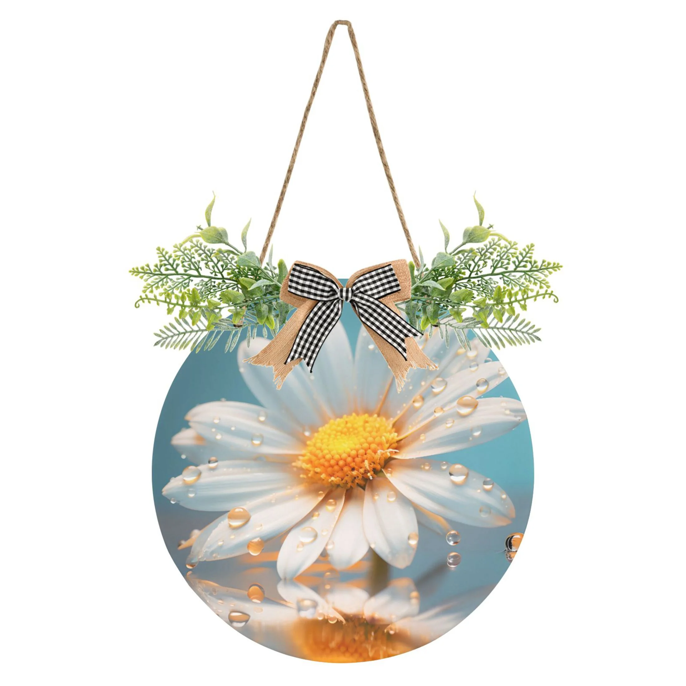 Welcome Door Sign Sunflowers with Water 11.8