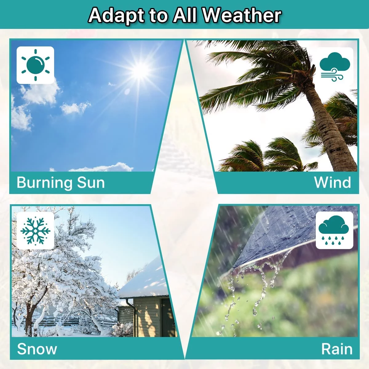 Dkeli Metal Chicken Coop Cage Walk-in Rabbit Enclosure Pen Outdoor Backyard Chicken Run Pen with Waterproof Cover for Rabbit Duck Hen, 72