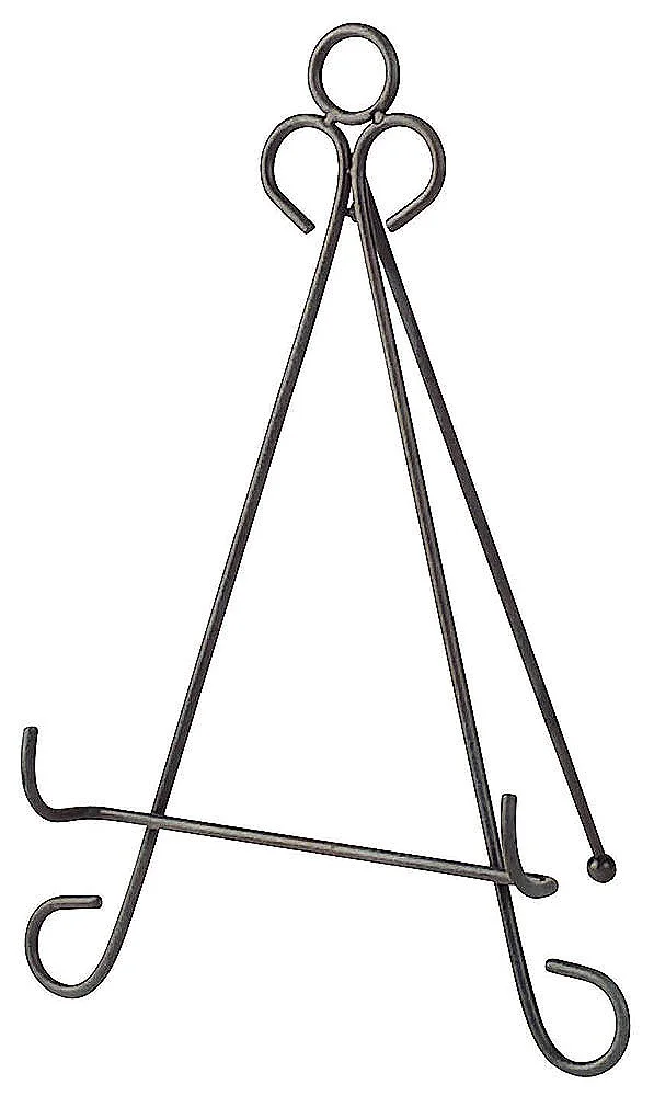 Evergreen Black Easel Stand, 8'' x 13'' x 9'' inches