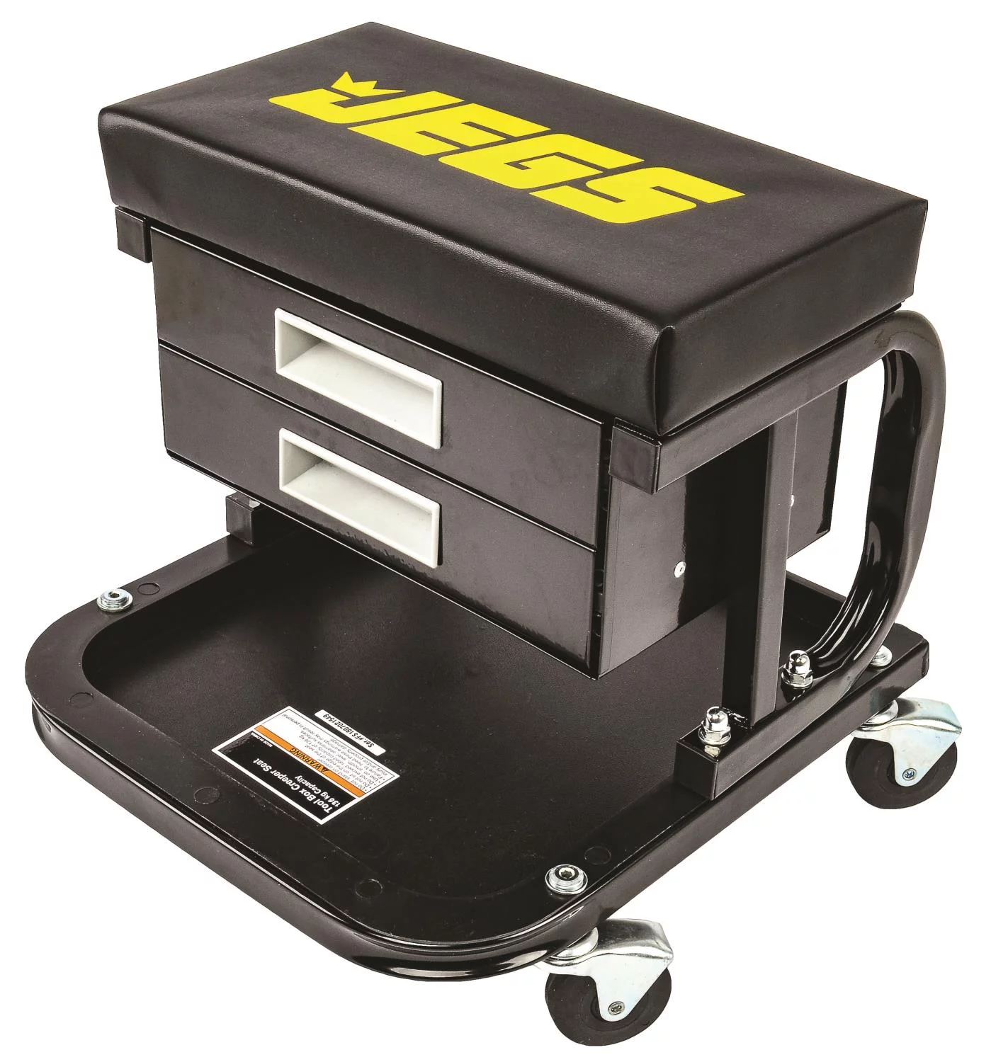 JEGS 81168 Mechanic Seat Capacity: 300 lbs. Seat Height: 14 in. Padded Seat: 14