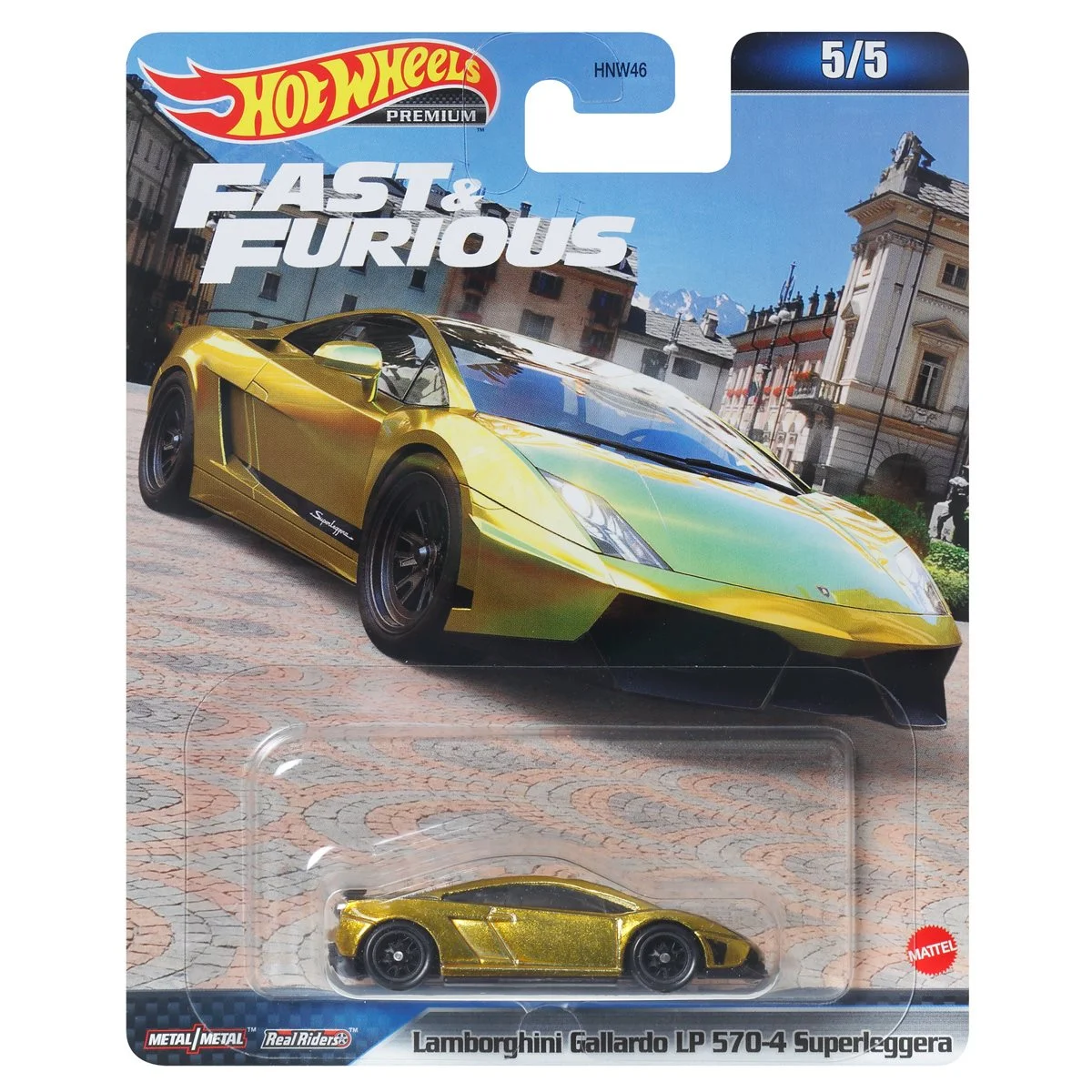 Hot Wheels 2023 Premium Fast & Furious D Case, Set of 5 Cars, HNW46-956D