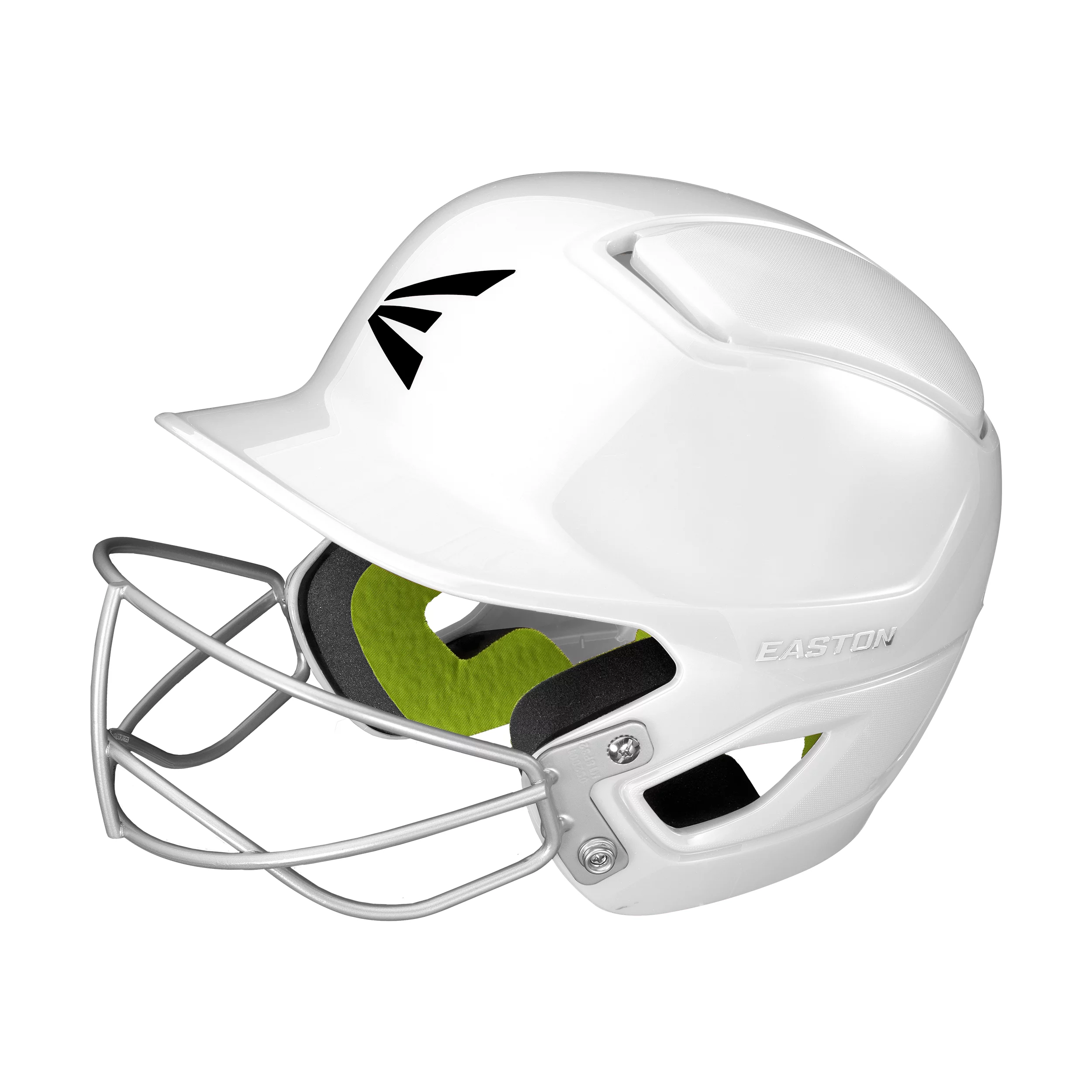 Easton CYCLONE Fastpitch Softball Batting Helmet w/ Mask, Medium/Large, White