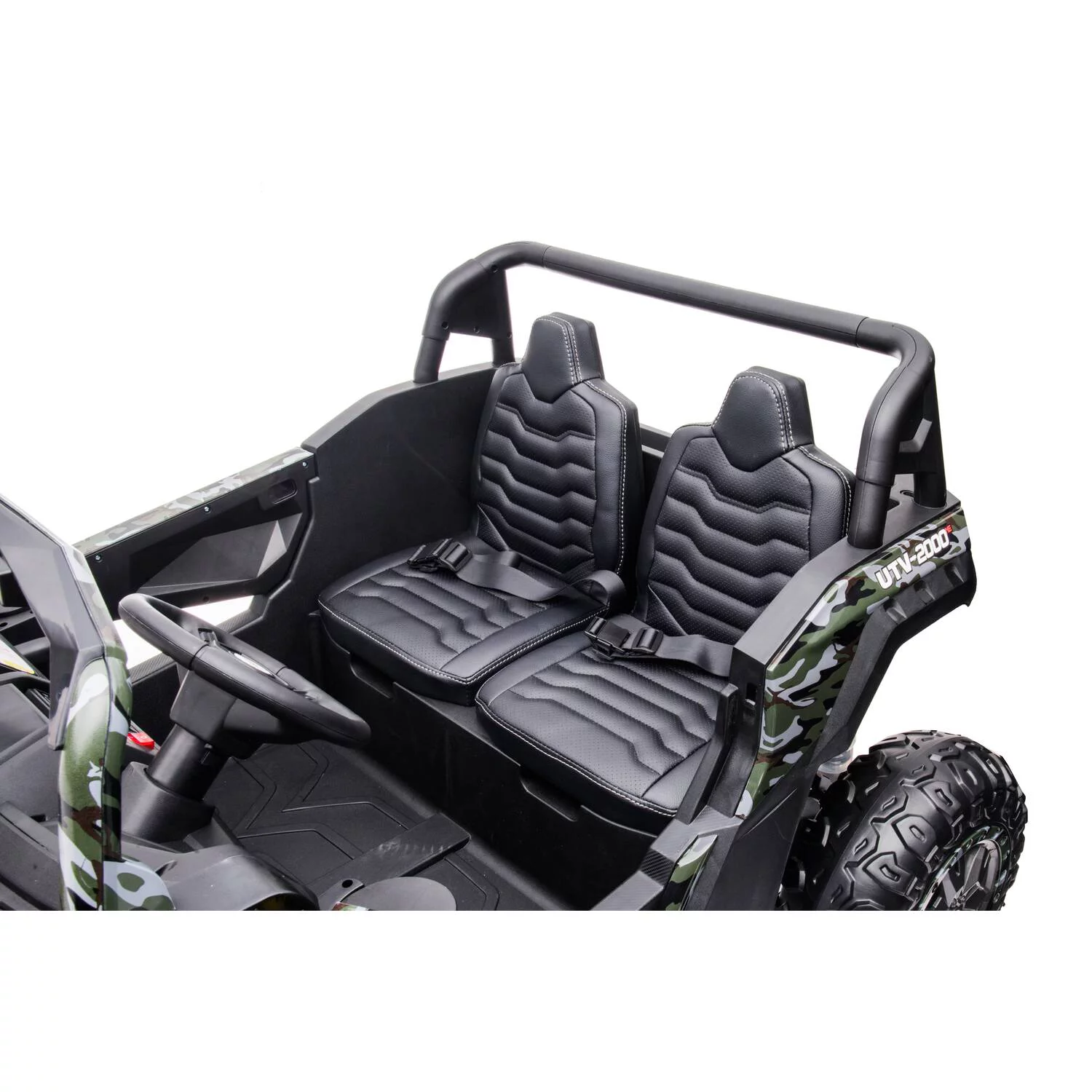 Freddo Cammo Green 24 V Dune Buggy Powered Ride-On with Parental Remote Control