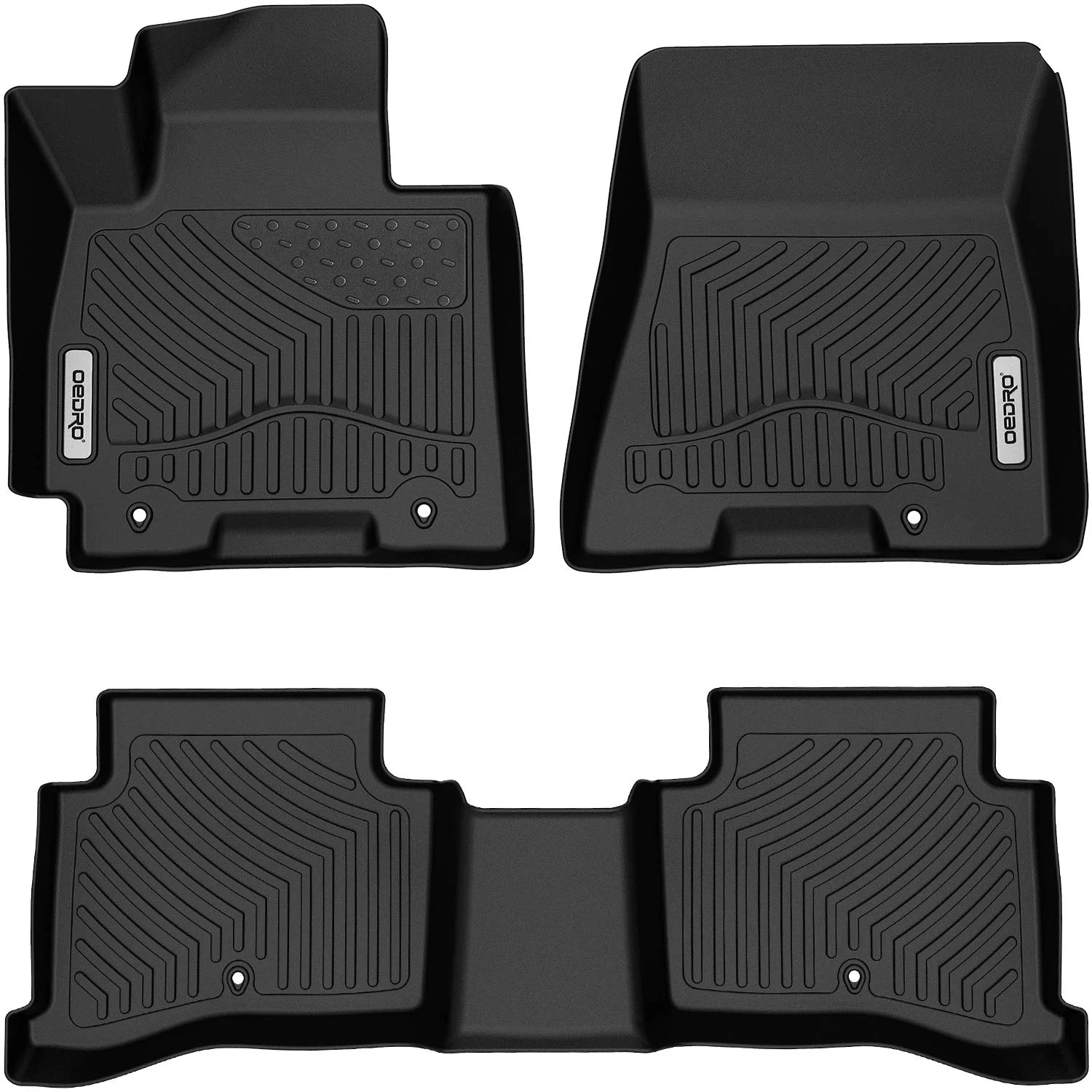 RVNI Floor Mats Compatible for 2016-2021 Hyundai Tucson Black TPE All-Weather Guard Set Liners