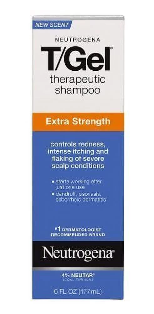 Neutrogena T Gel Shampoo Extra Strength For Dandruff Seborrheic Dermatitis 6oz 177ml (Pack of 1)