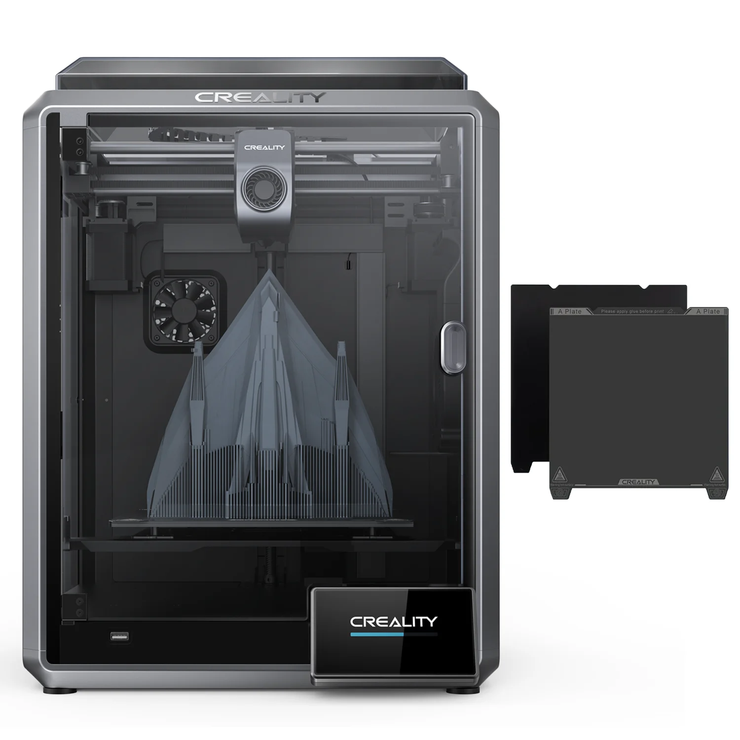 Official Creality K1 3D Printer 600mm/s High Speed 3D Printing with Creality K1 Smooth PEI Build Plate