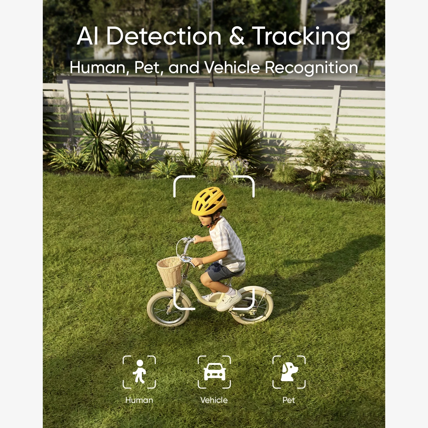 eufy Security Floodlight Camera E340 Wired Dual Camera, 360° Pan & Tilt, Wi-Fi 6, No Monthly Fee