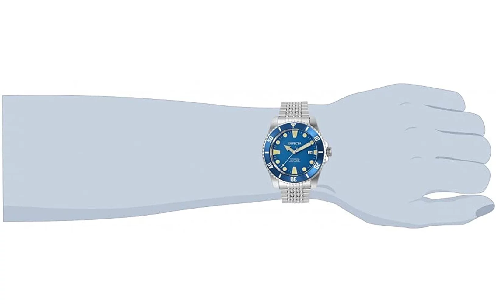 Invicta Pro Diver Automatic Blue Dial Stainless Steel Men's Watch 33503