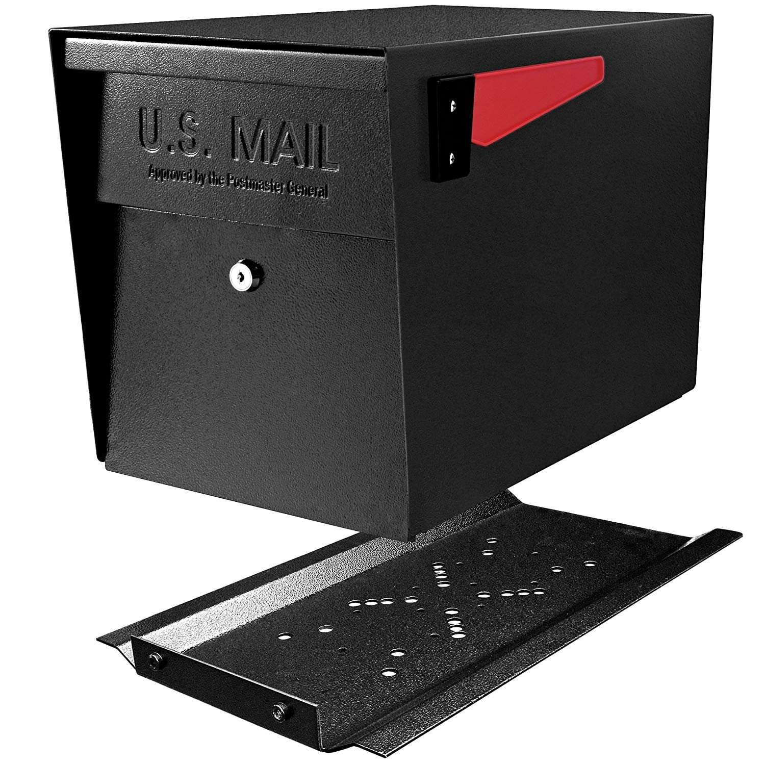 Mail Boss 7106 Curbside Security Locking Mailbox, Black