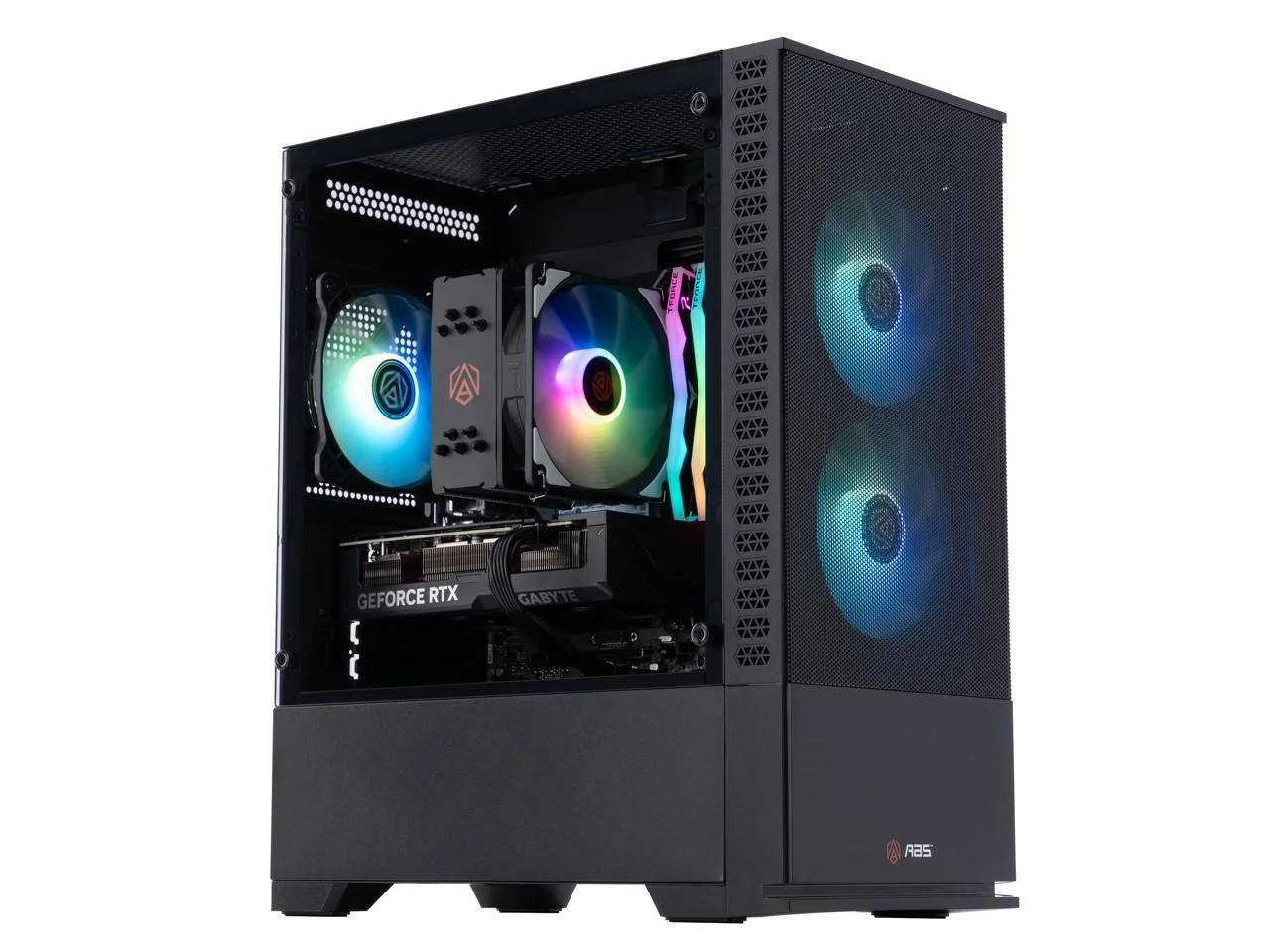 ABS Cyclone Aqua Gaming PC - Windows 11 - Intel i7 14700F - GeForce RTX 4070 - DLSS 3.5 - AI-Powered Performance - 32GB DDR5 6000MHz - 1TB M.2 NVMe SSD - CA14700F4070
