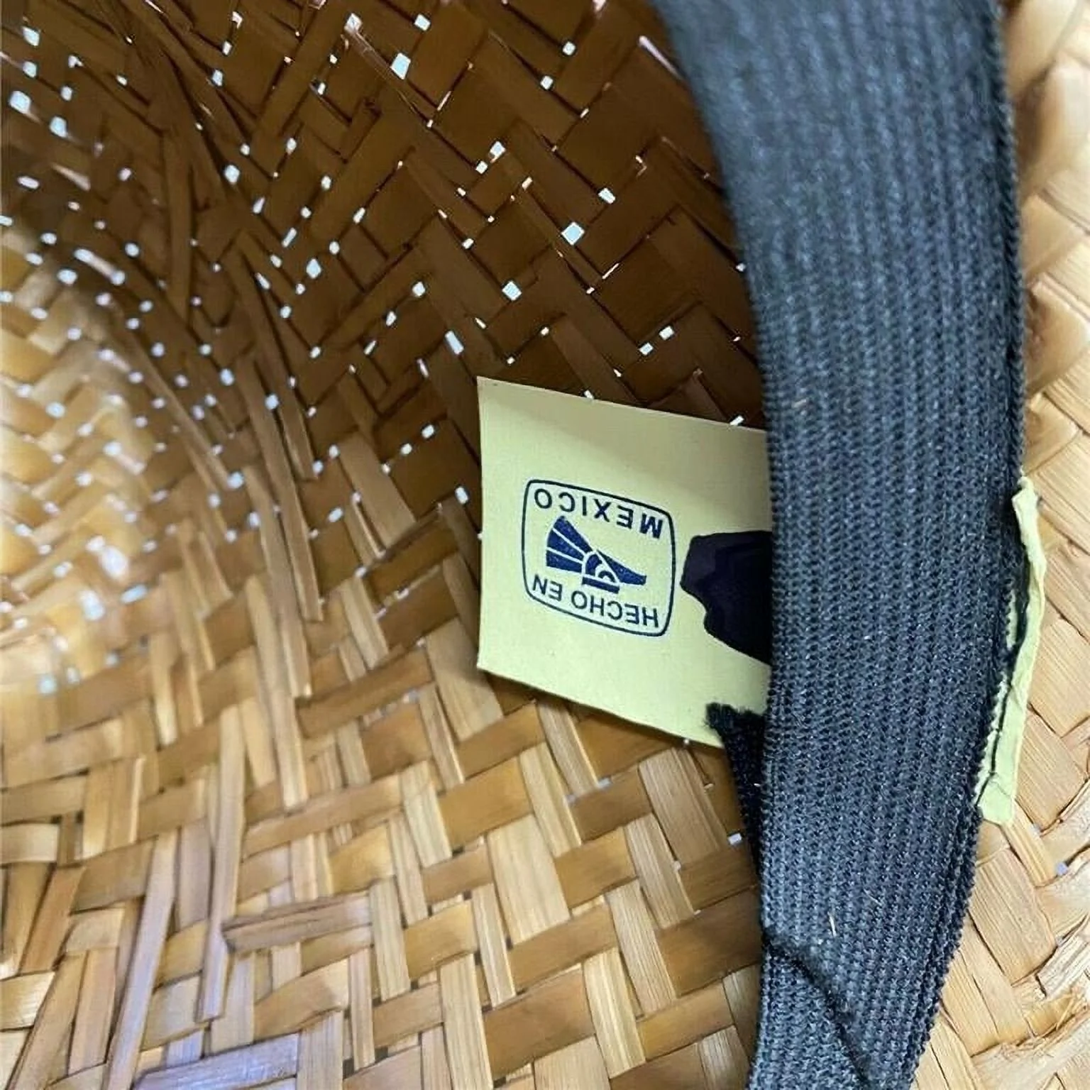 XL BRIM NATURAL Straw Summer HAT SOMBRERO BEACH GARDENING LIFEGUARD 81 MEXICO - New with box/tags