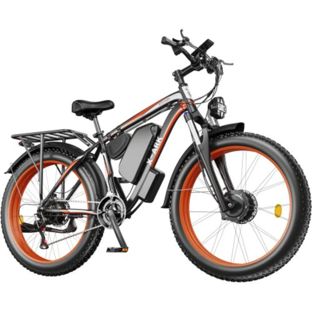 Electric Bike 2000W Dual Motor Fat Tire 26x4 Mountain Bike
