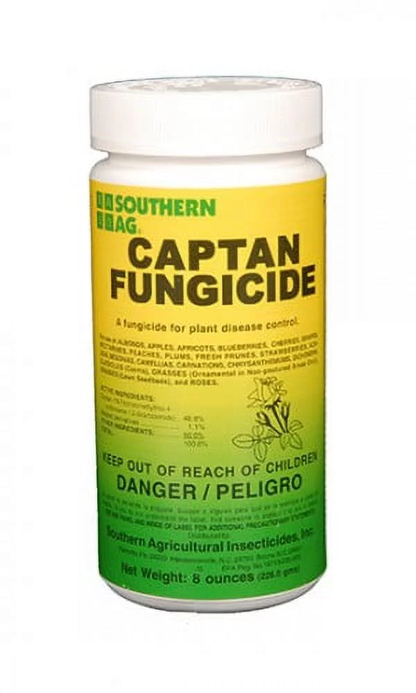 Captan Fungicide 50% Wettable Powder - 8oz bottle by Southern Ag