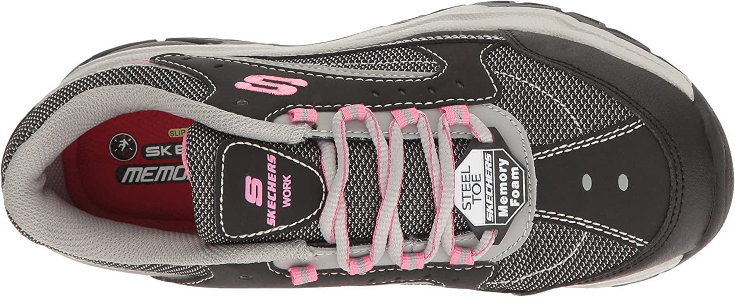 Skechers Work Women's Biscoe Steel Toe Lace-up Work Shoe