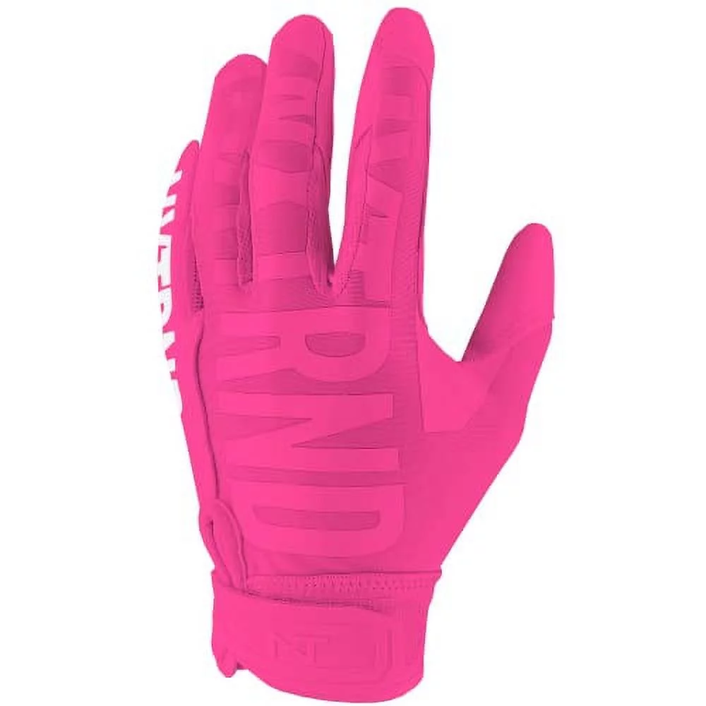 Nxtrnd G1 Pro Football Gloves, Men's & Youth Boys Sticky Receiver Gloves (Pink, Medium)