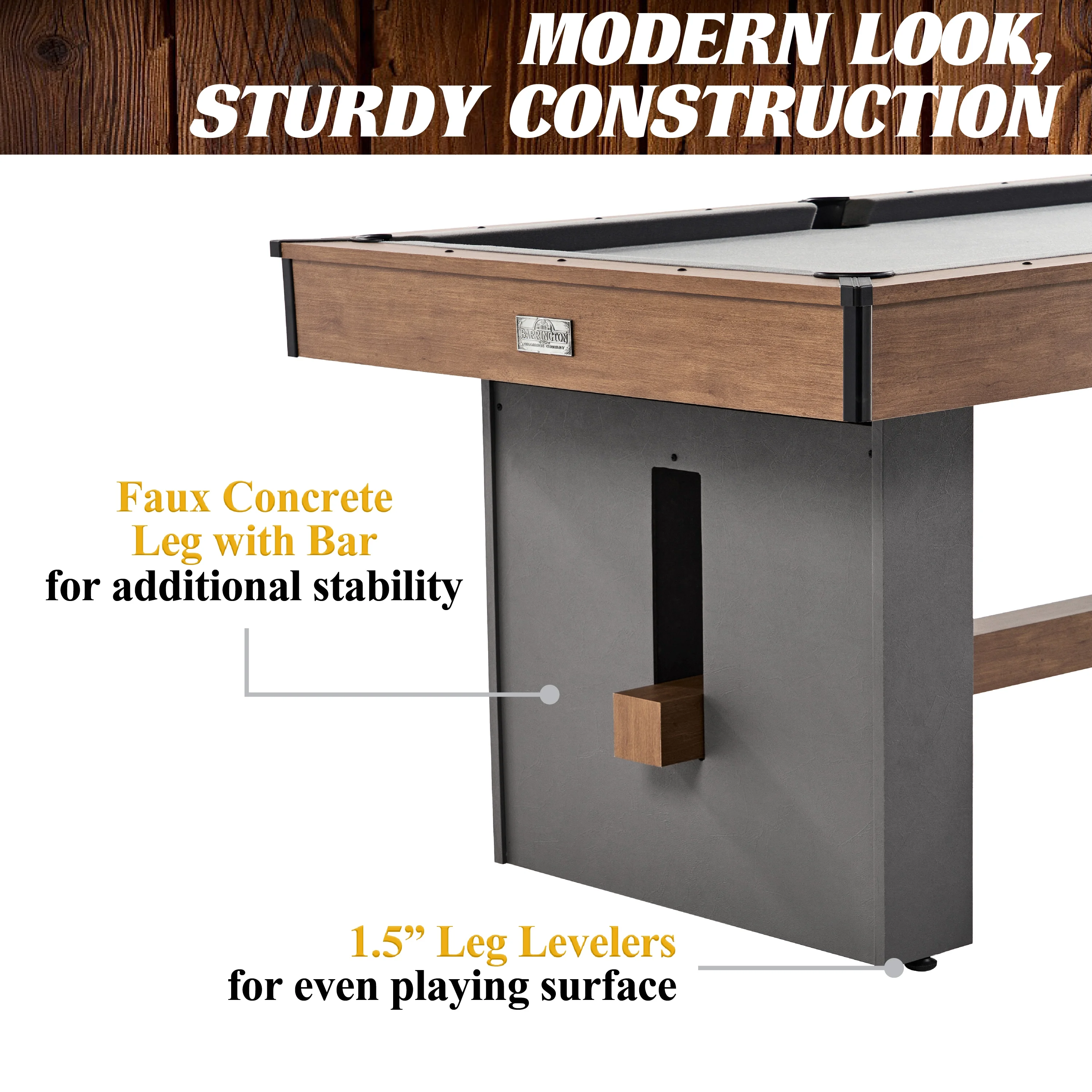 Barrington 66 inch Urban Collection Billiard Table, New