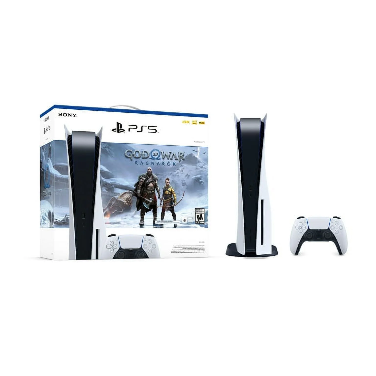 TEC Sony PlayStation_PS5 Gaming Console (Disc Version) with God of War(GOW) Ragnarök Bundle
