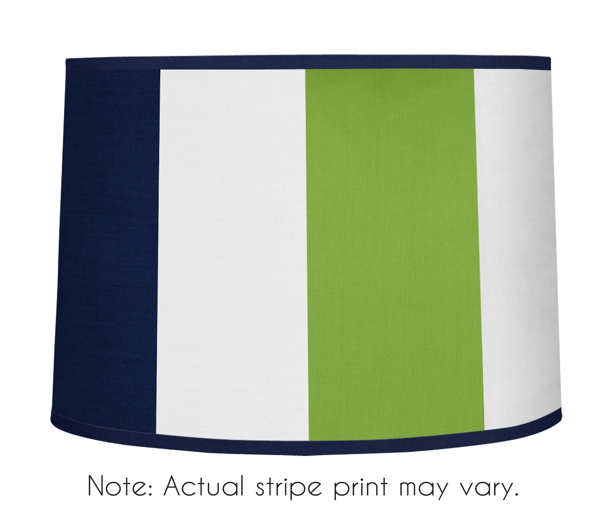 Stripe Navy Green Microfiber Lamp Shade by Sweet Jojo Designs