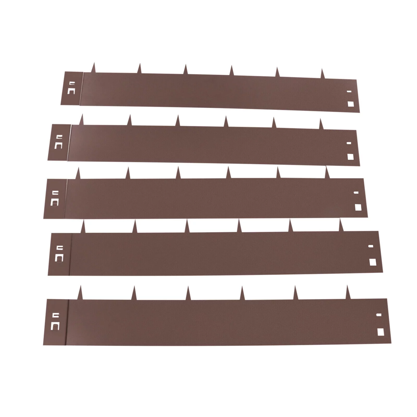 5PCS Steel Lawn Edging Metal Landscape Edging 3/4/5