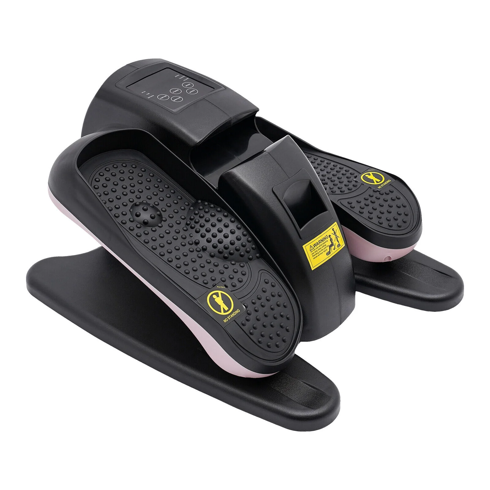 Under Desk Elliptical Machine Electric Seated Leg Foot Pedal Exerciser W/ Remote Pink