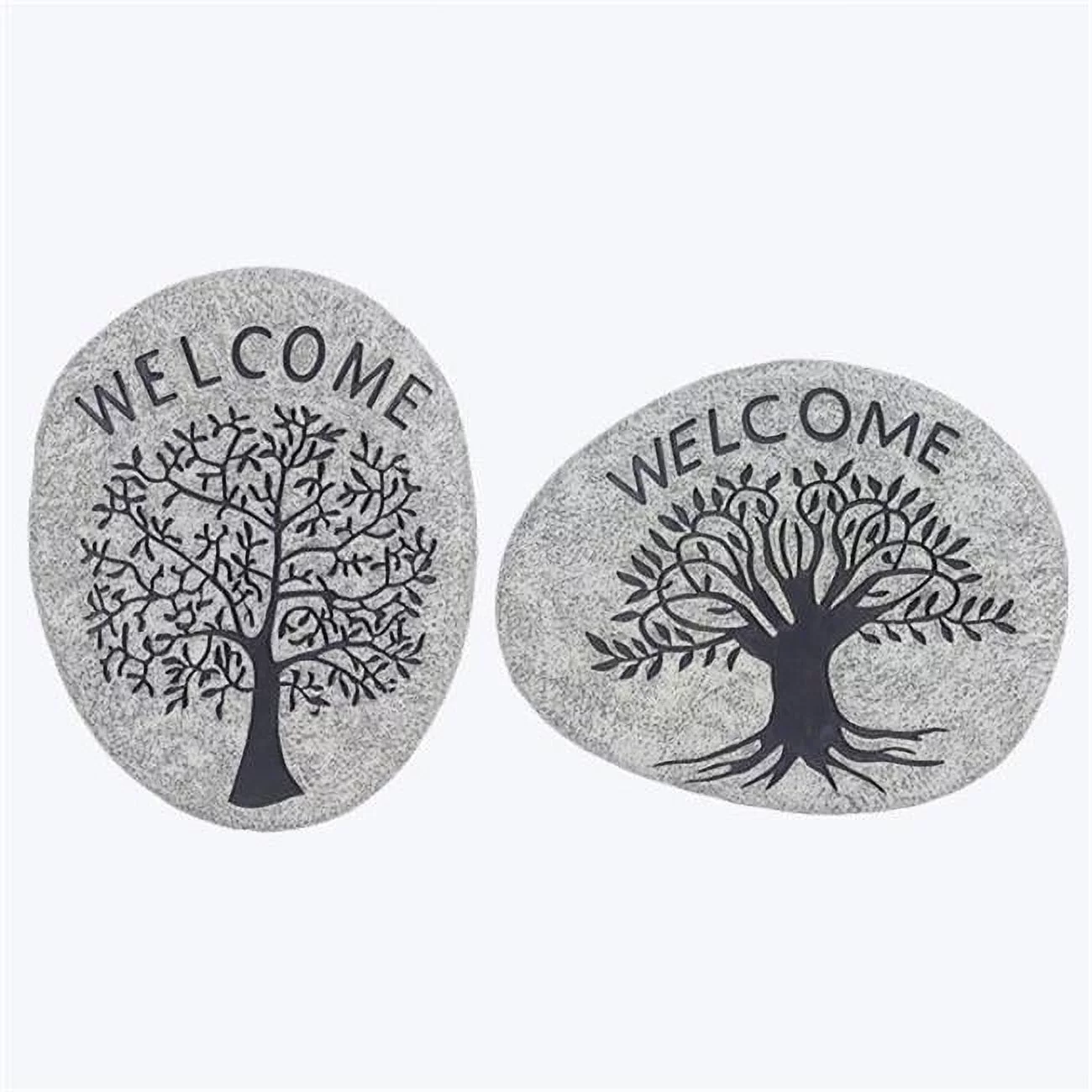 Youngs 72463 Resin Tree of Life Step Stone Decor, Assorted Color - 2 Piece
