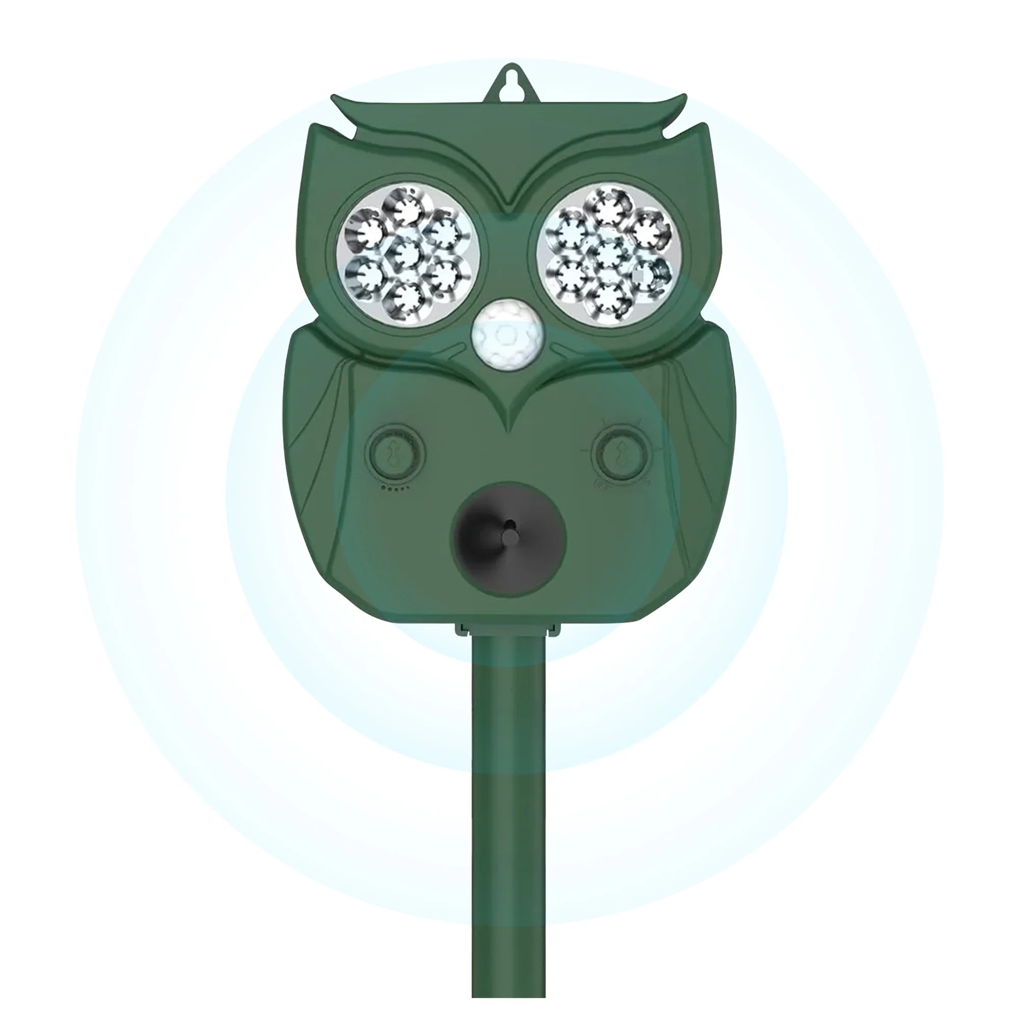 Ultrasonic Animal Repeller Solar Powered Racoon Skunk Bird Cat Deer Pest Repellent Animal Deterrent with Motion Activated Yard Keep Animals Out of Garden