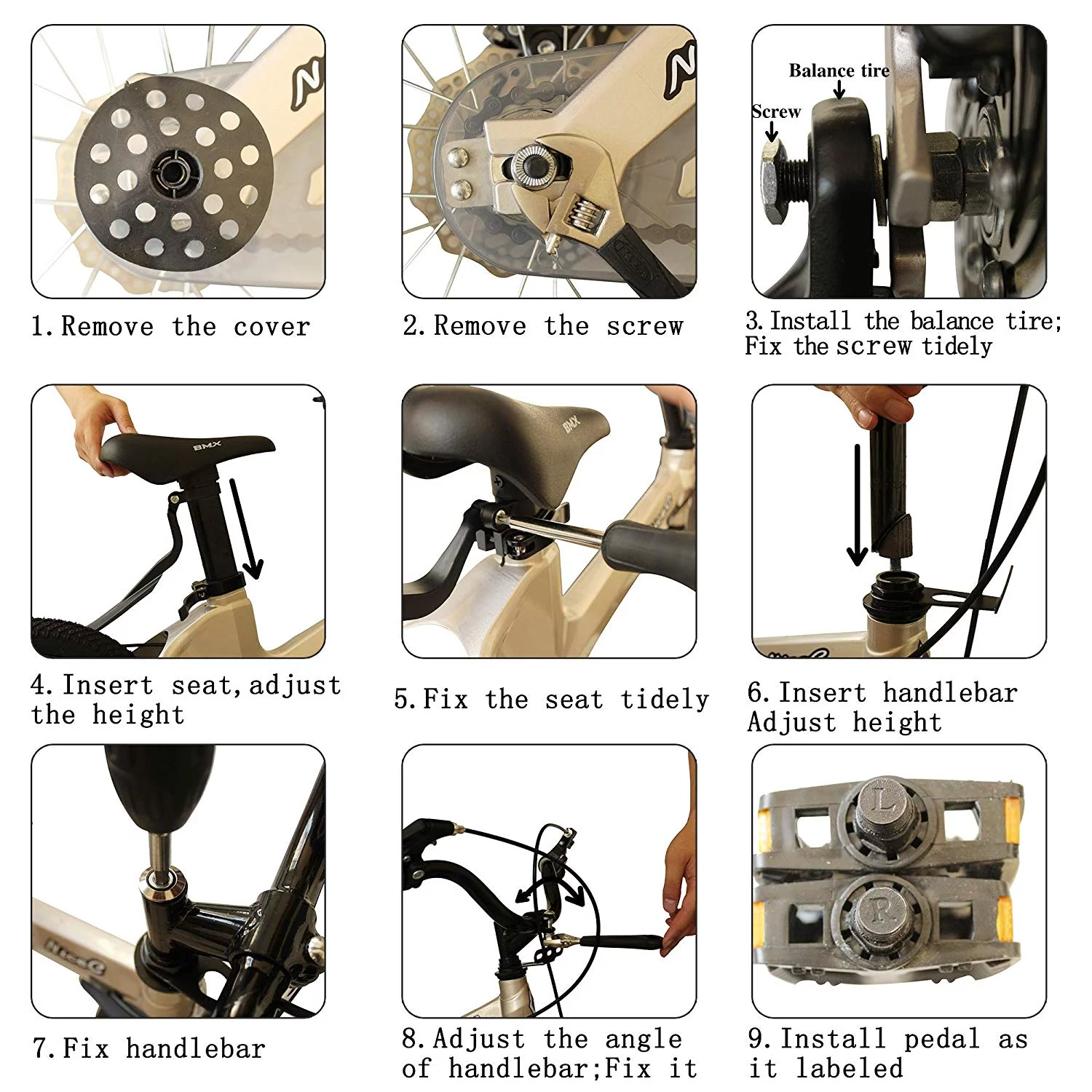 NiceC Kids Bike with Dual Brakes and Training Wheels (14