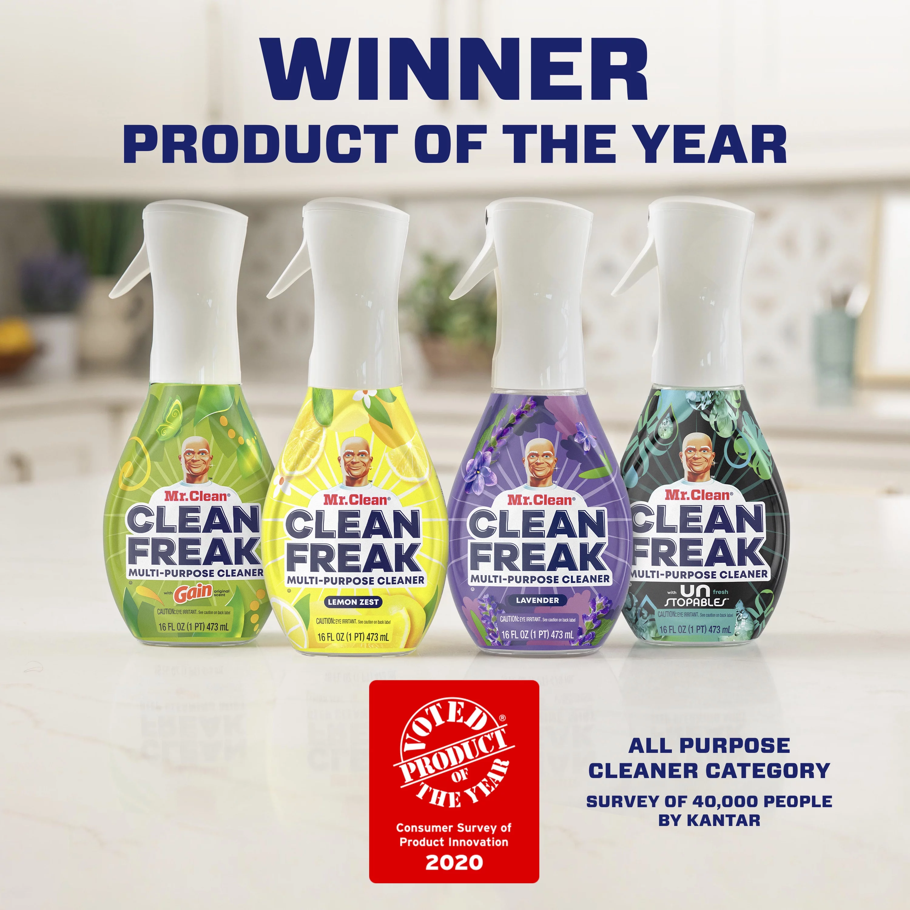 Mr Clean Clean Freak Bathroom Foaming Surface Cleaner Grapefruit, 16 fl oz