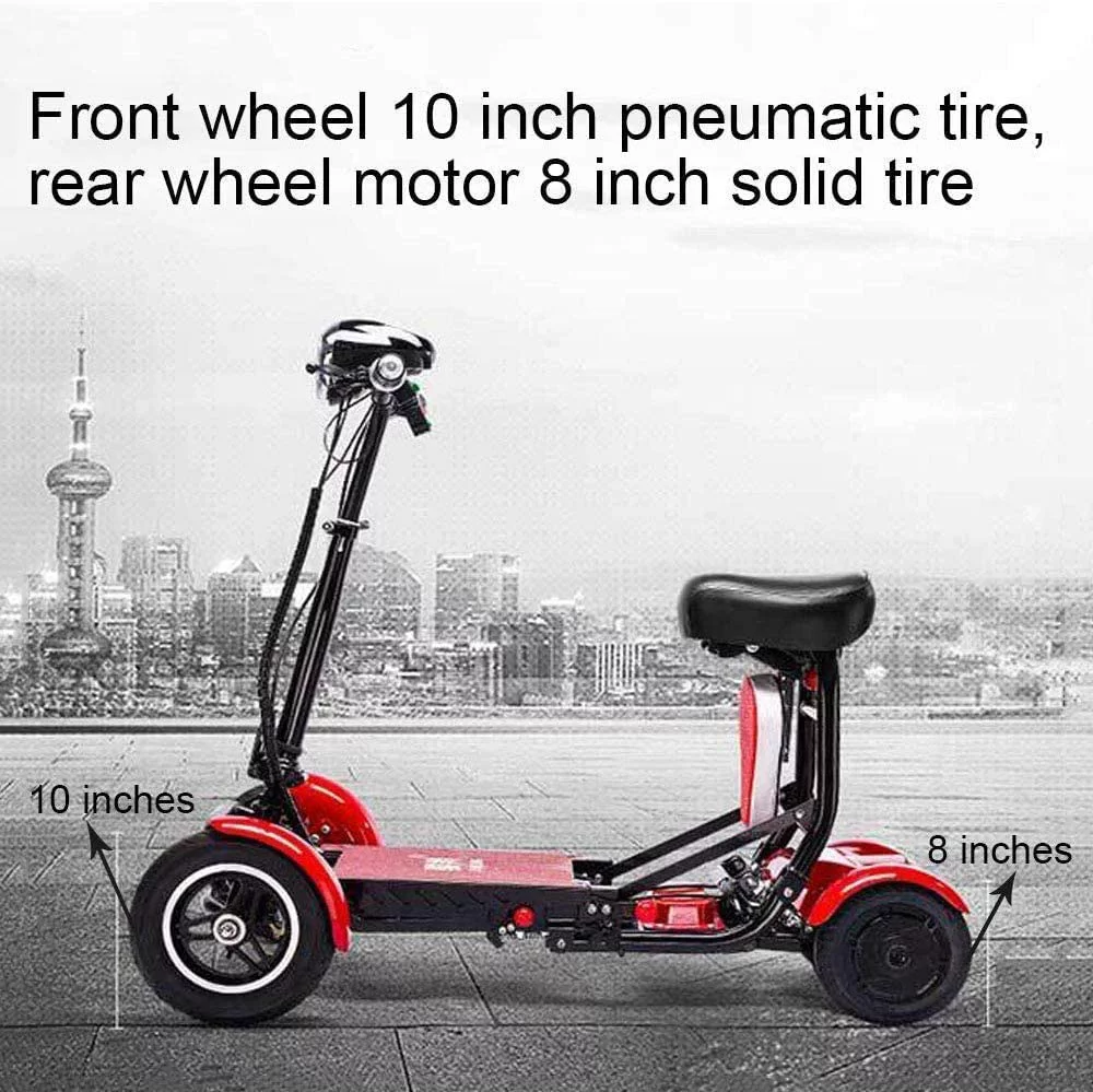 Thrive Medical 4 Wheels Mobility Scooter Electric Scooter Medical Mobility Scooter - Silver