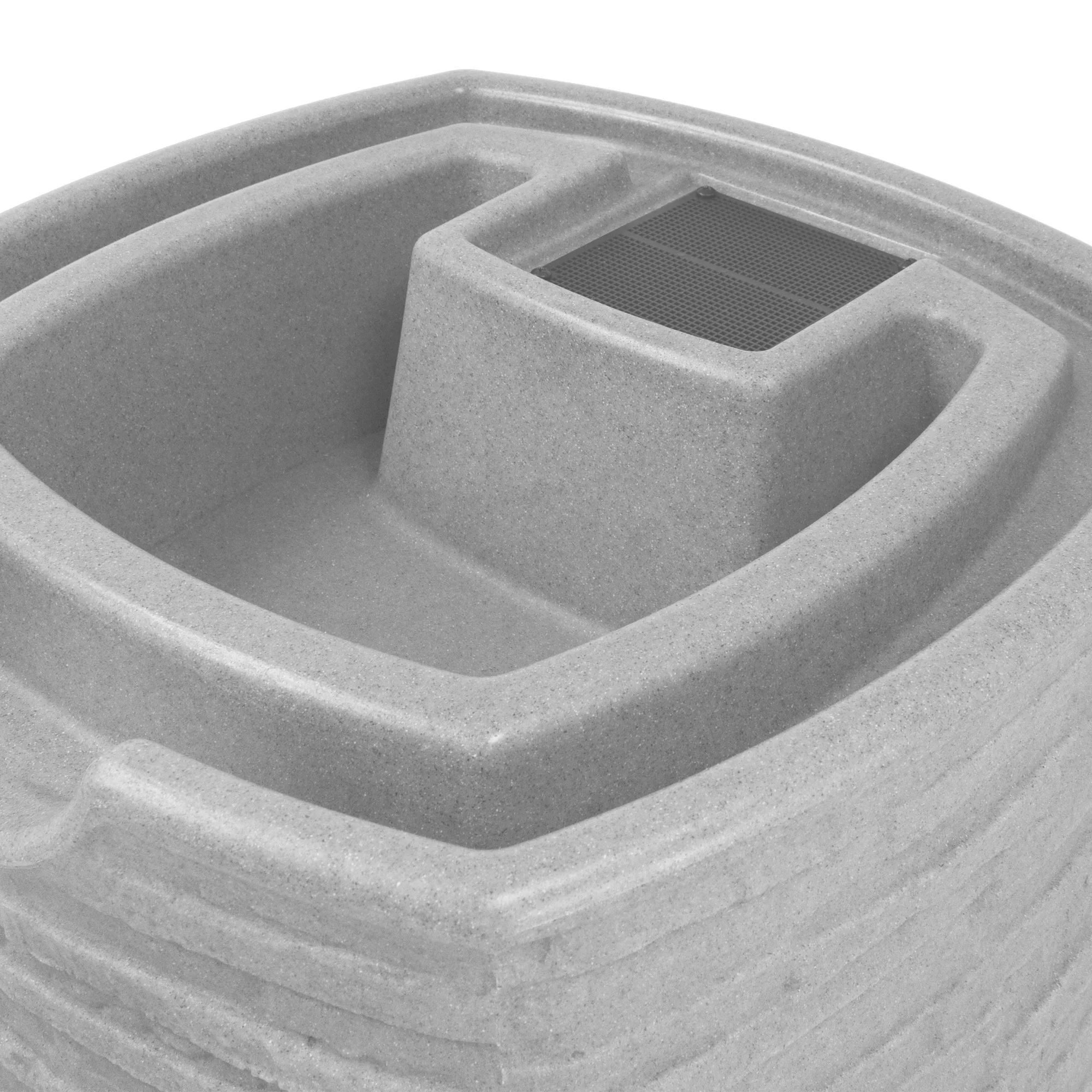Good Ideas Impressions Riverwalk 50 Gal Rain Saver, Light Granite (2 Pack)