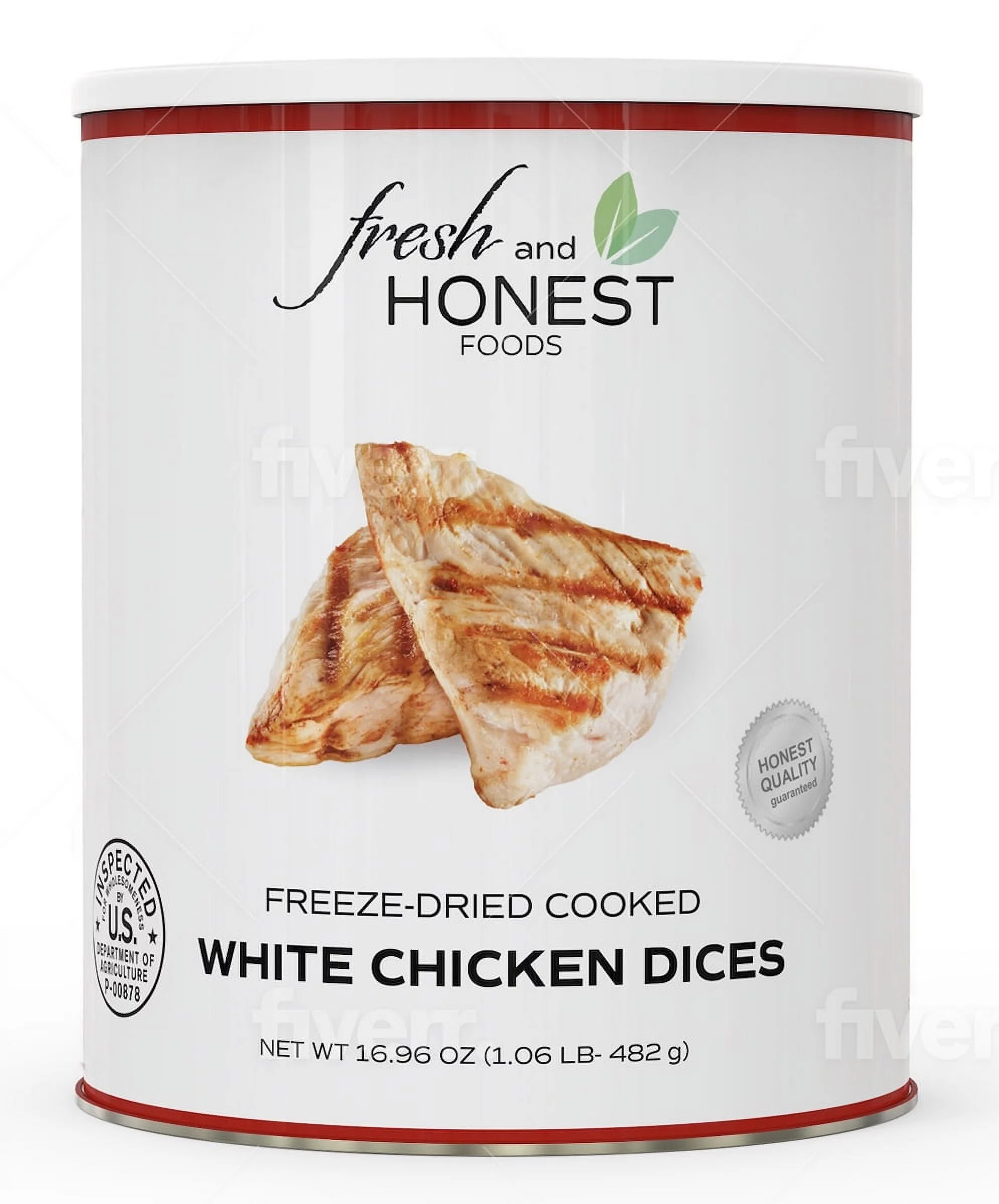 Fresh and Honest Foods Freeze Dried Chicken Dices 16.96 OZ #10 Can