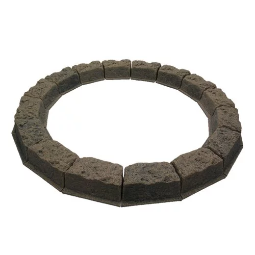 DekoRRa Products 400-AB Artificial Block Edging Kit and Tree Ring - Autumn Bluff