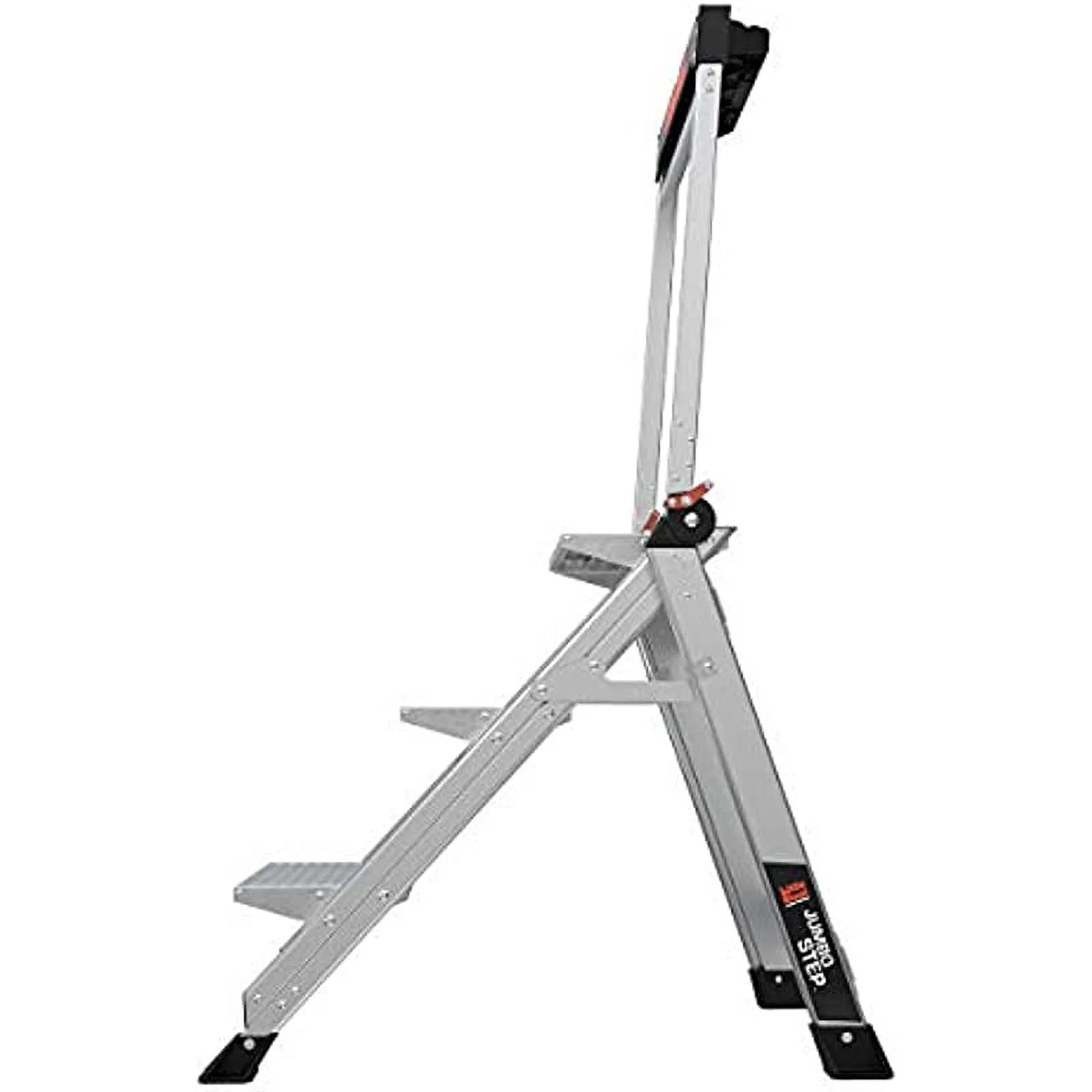 Little Giant Ladders, Jumbo Step, 3-Step, 2 Foot, Step Stool, Aluminum, Type 1AA, 375 lbs Weight Rating, (11903), Gray