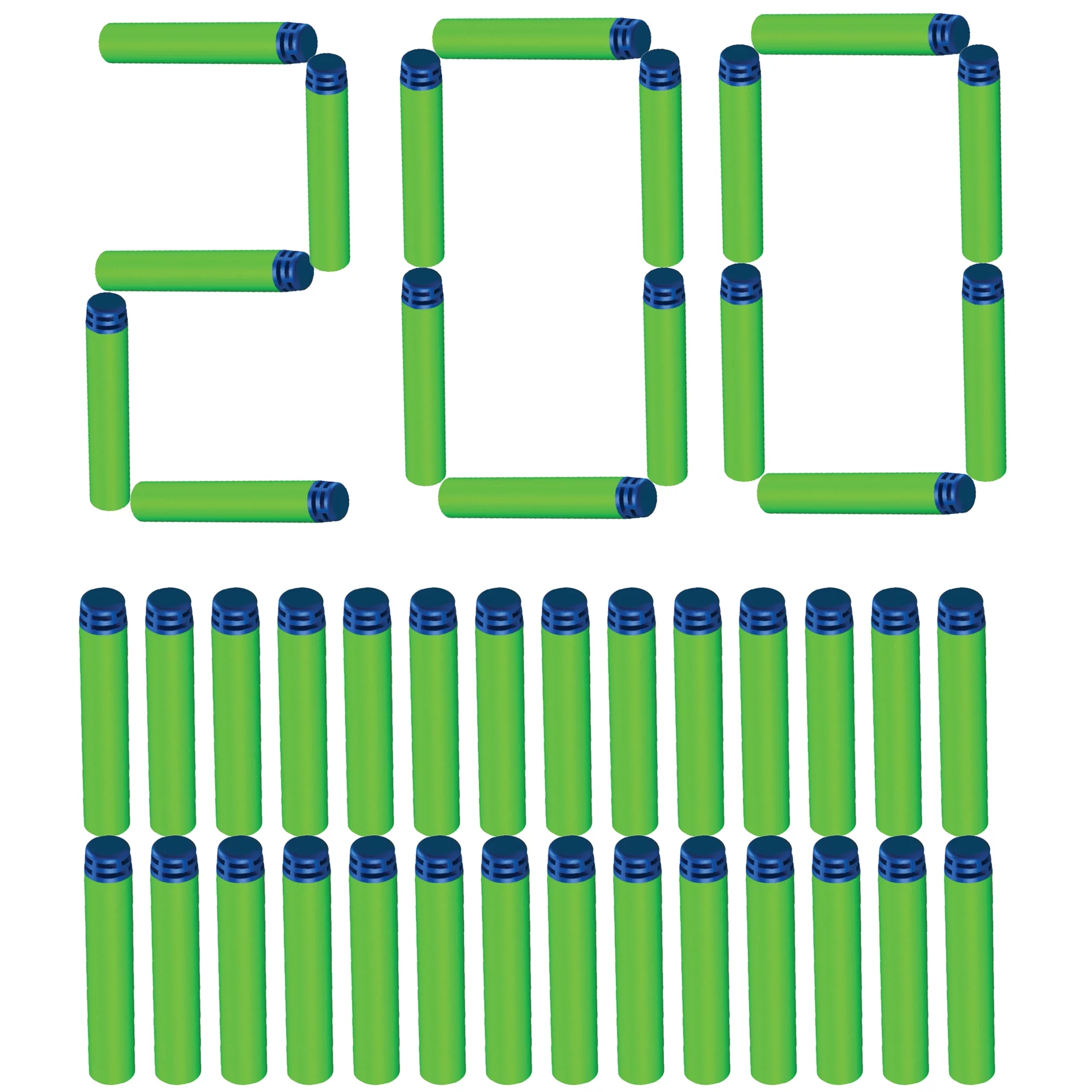 Adventure Force 200-Dart Refill - Compatible with Standard Nerf Elite Blasters