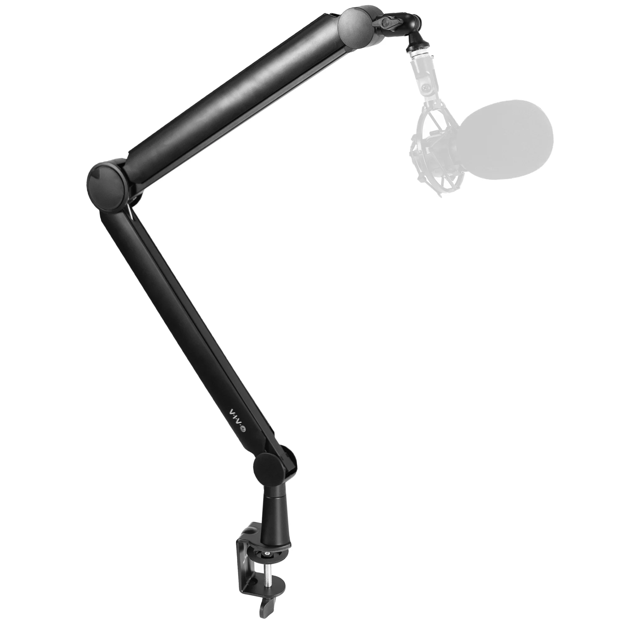 VIVO Premium Clamp-on Microphone Boom Arm Stand, Heavy Duty Desk Mount