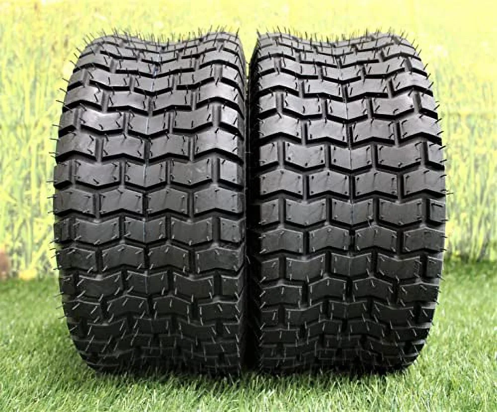 Antego Tire & Wheel Set of 2-16X6.50-8 4 Ply Turf Tires for Lawn & Garden Mower 16x6.5-8