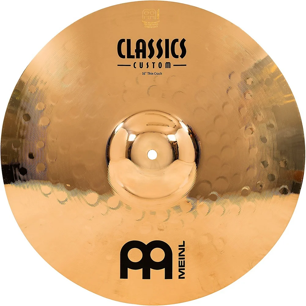 MEINL Classics Custom Thin Crash Brilliant Cymbal 16 in.