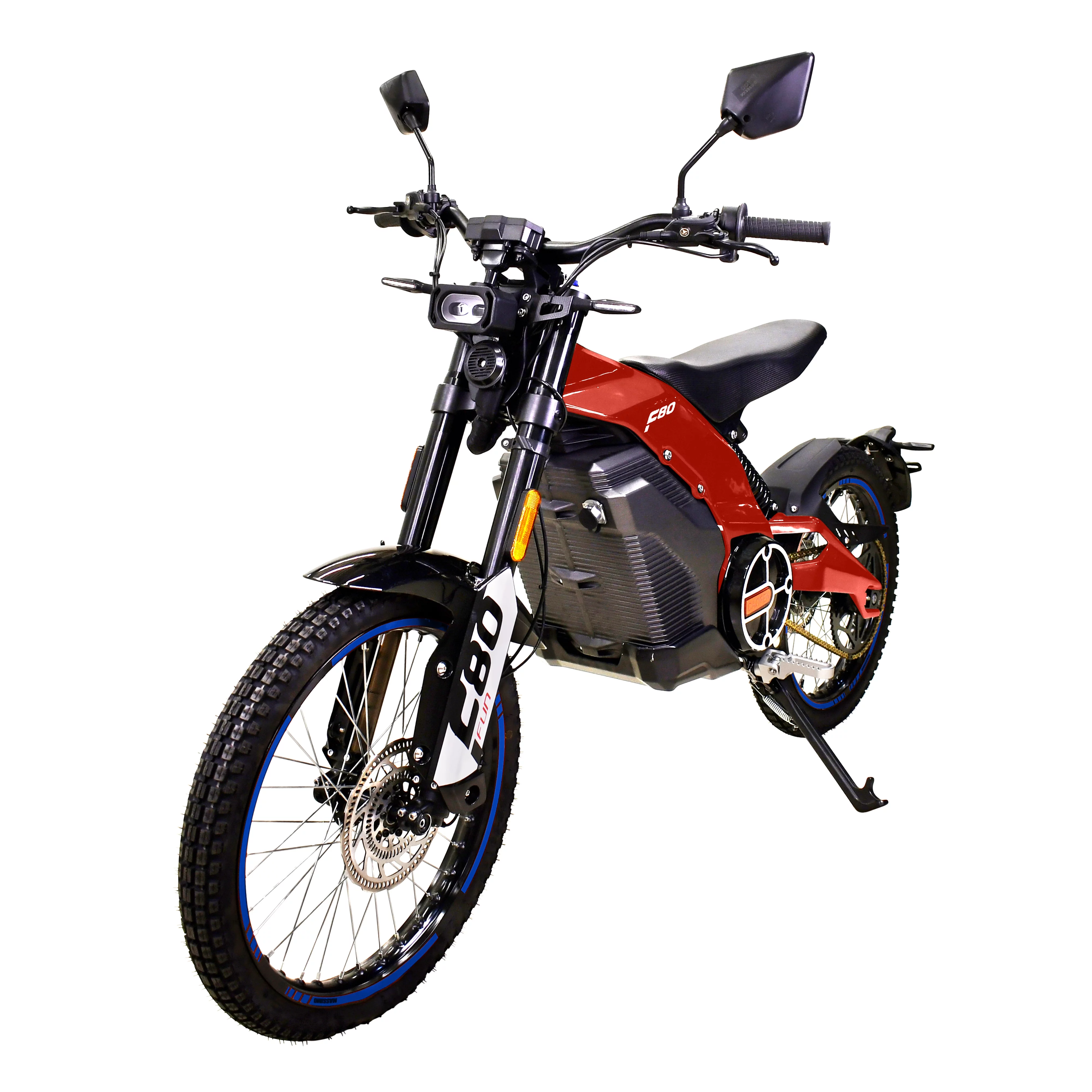 Massimo Motor Caofen F80 Trail Runner Electric (Dirt Bike) for adults 8000W Motor 2160Wh Battery-RED