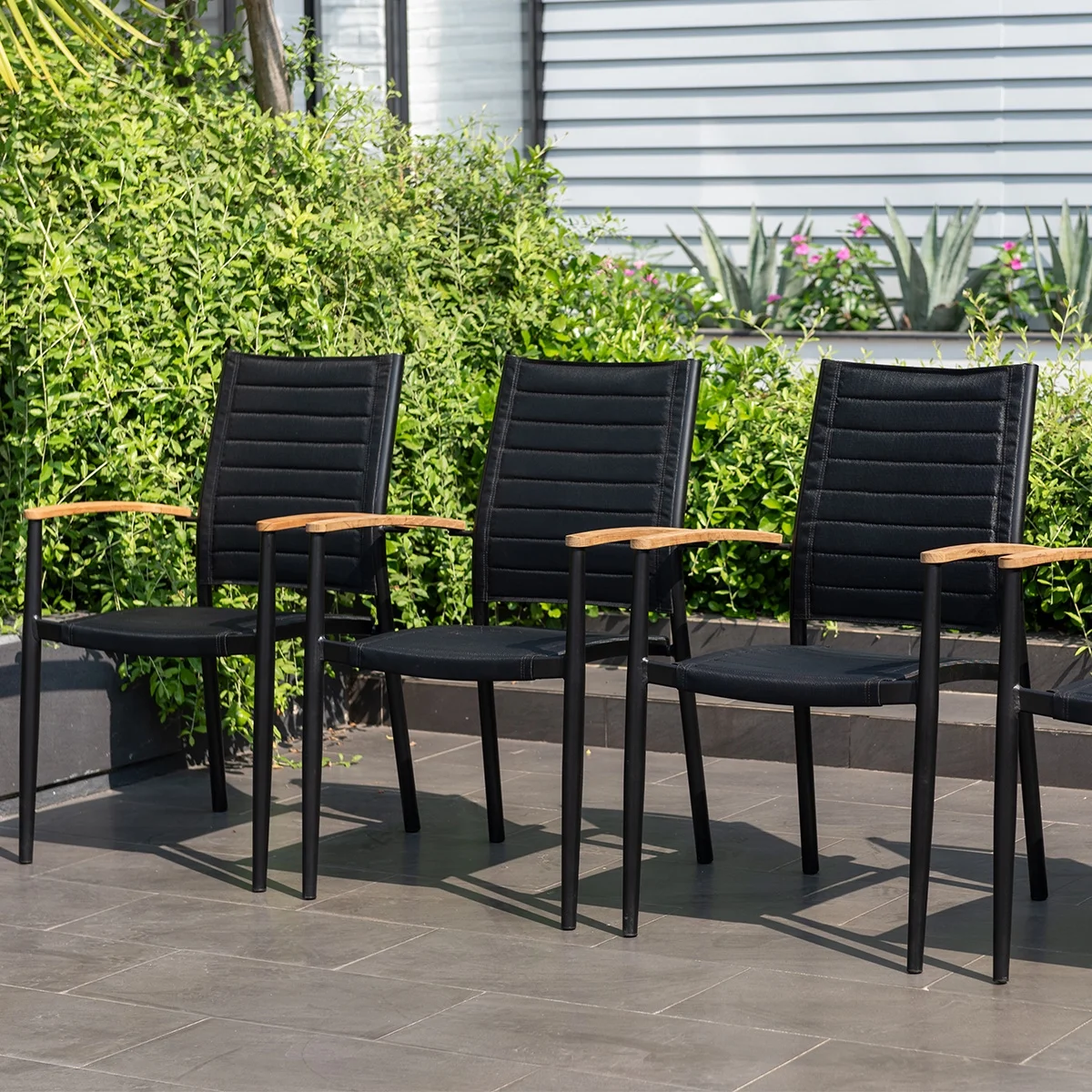 Amazonia Manly Beach 5-Piece Teak Wood 100% FSC Round Patio Dining Set