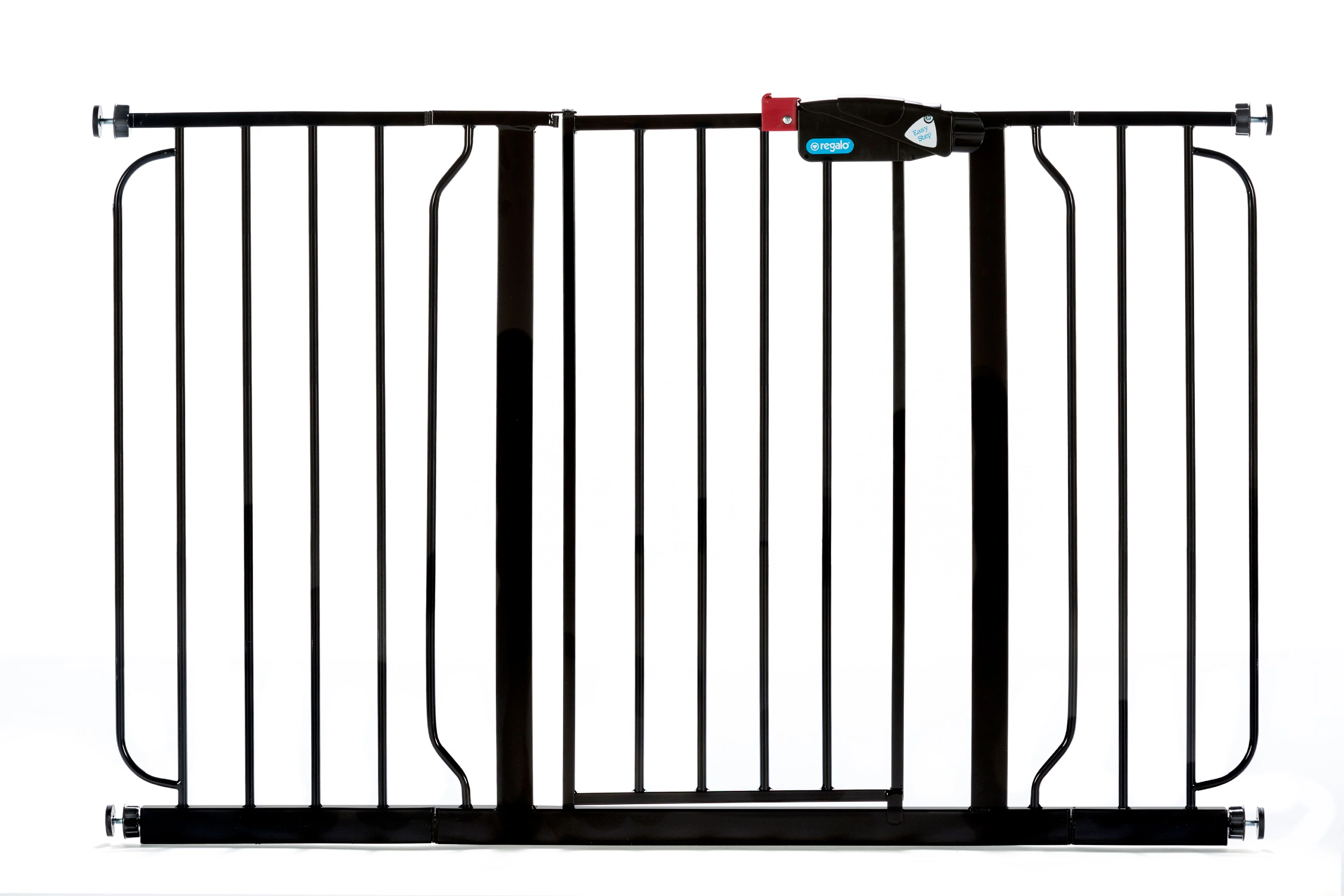 Regalo Easy Step 49 inch Extra Wide Baby Safety Gate, Black
