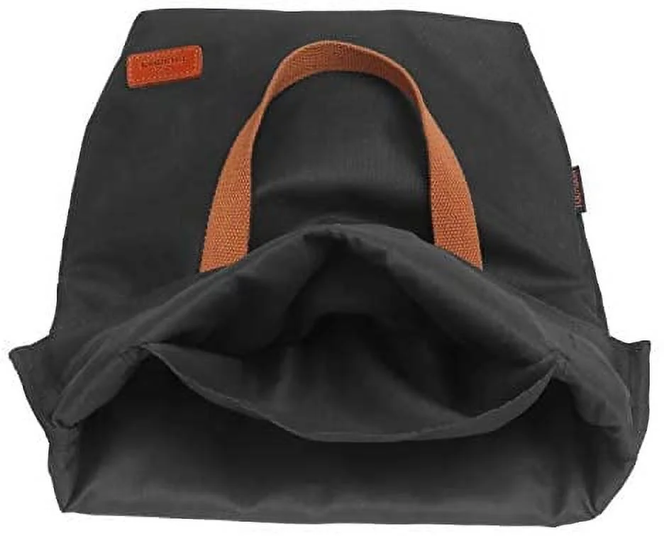 TOURBON Cycling Bicycle Pannier Waxed Canvas Waterproof Clip-On Quick-Release Bike Bag Shoulder Tote Bag for Women